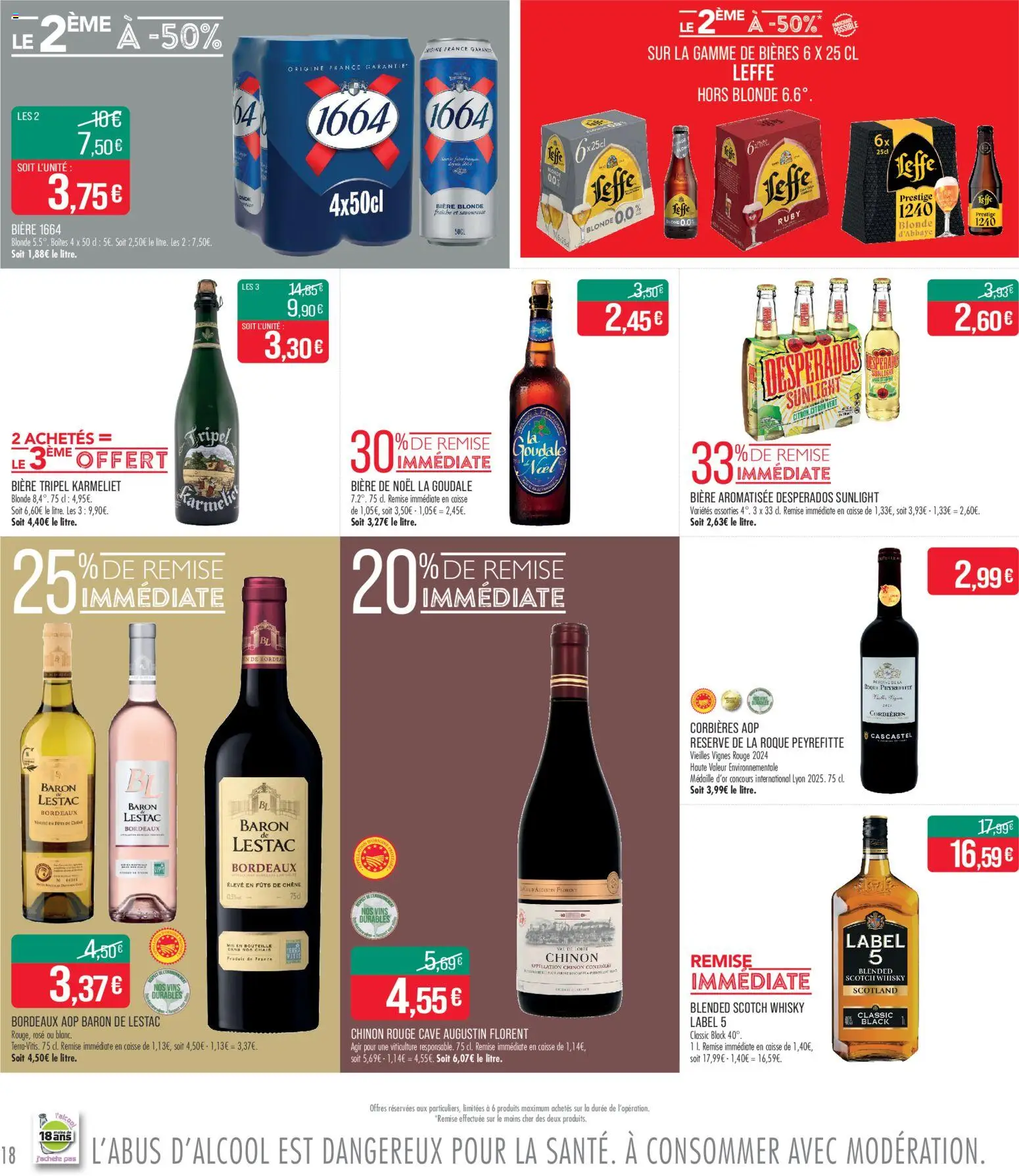 {H1} | Page: 18 | Produits: Desperados, Citron, Baron de Lestac, Bière blonde