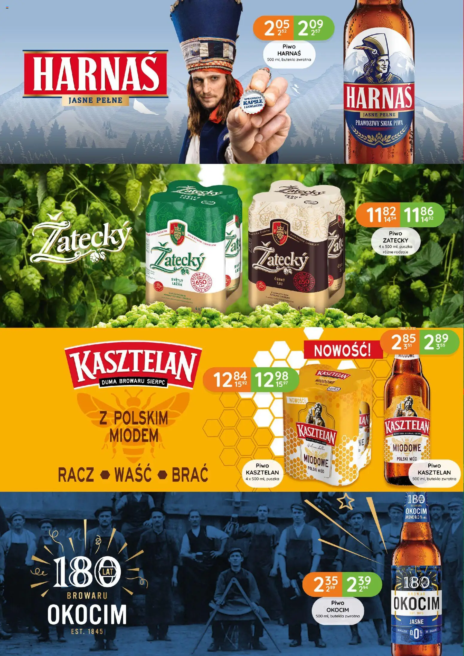 Eurocash Gazetka - Katalog Alkoholowy od 01.01.2026 | Strona: 68 | Produkty: Miód, Harnaś, Piwo
