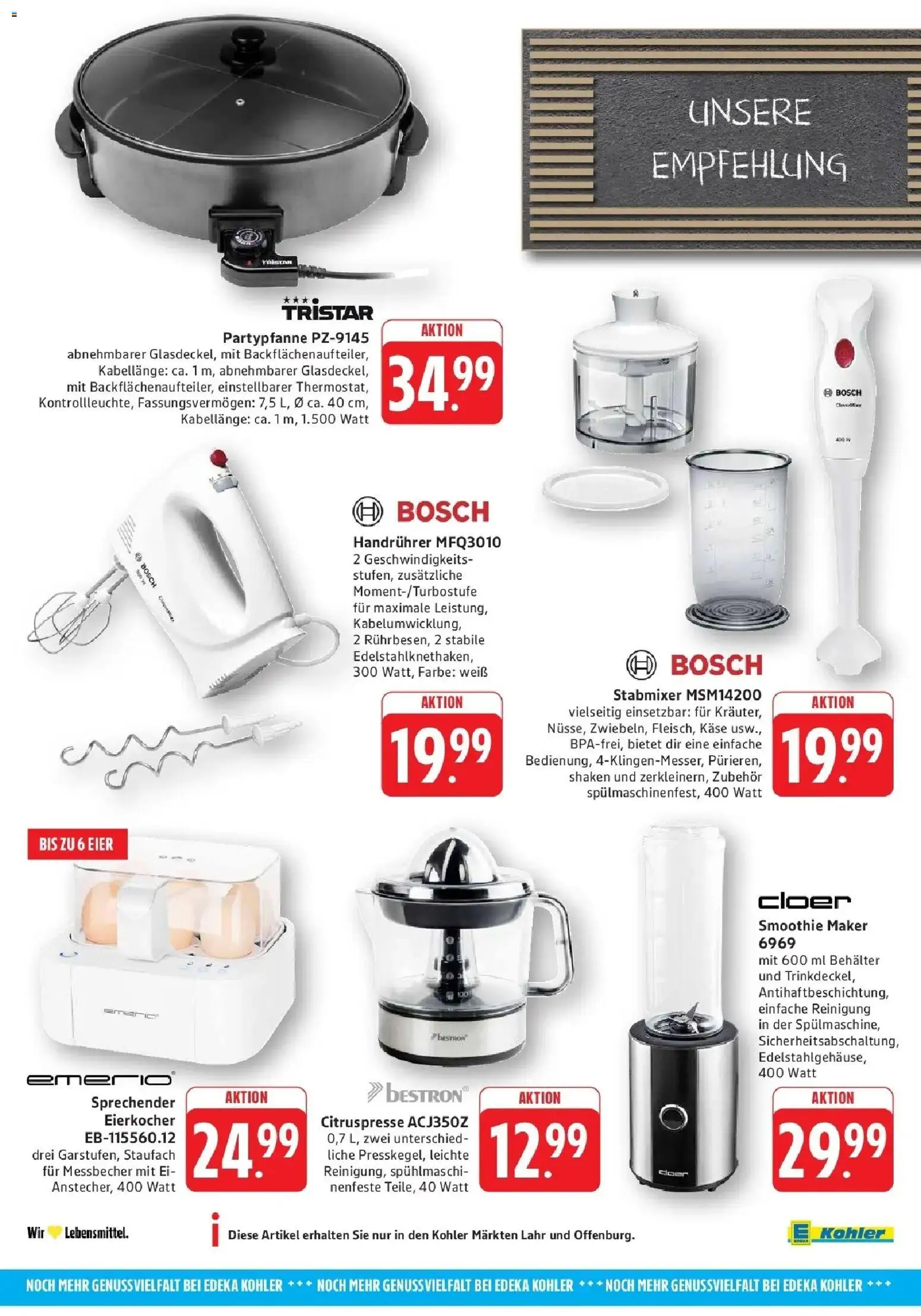 Edeka prospekt Ettenheim	 – gültig ab 29.03.2026 | Seite: 68 | Produkte: Bosch, Mixer, Eier, Eierkocher