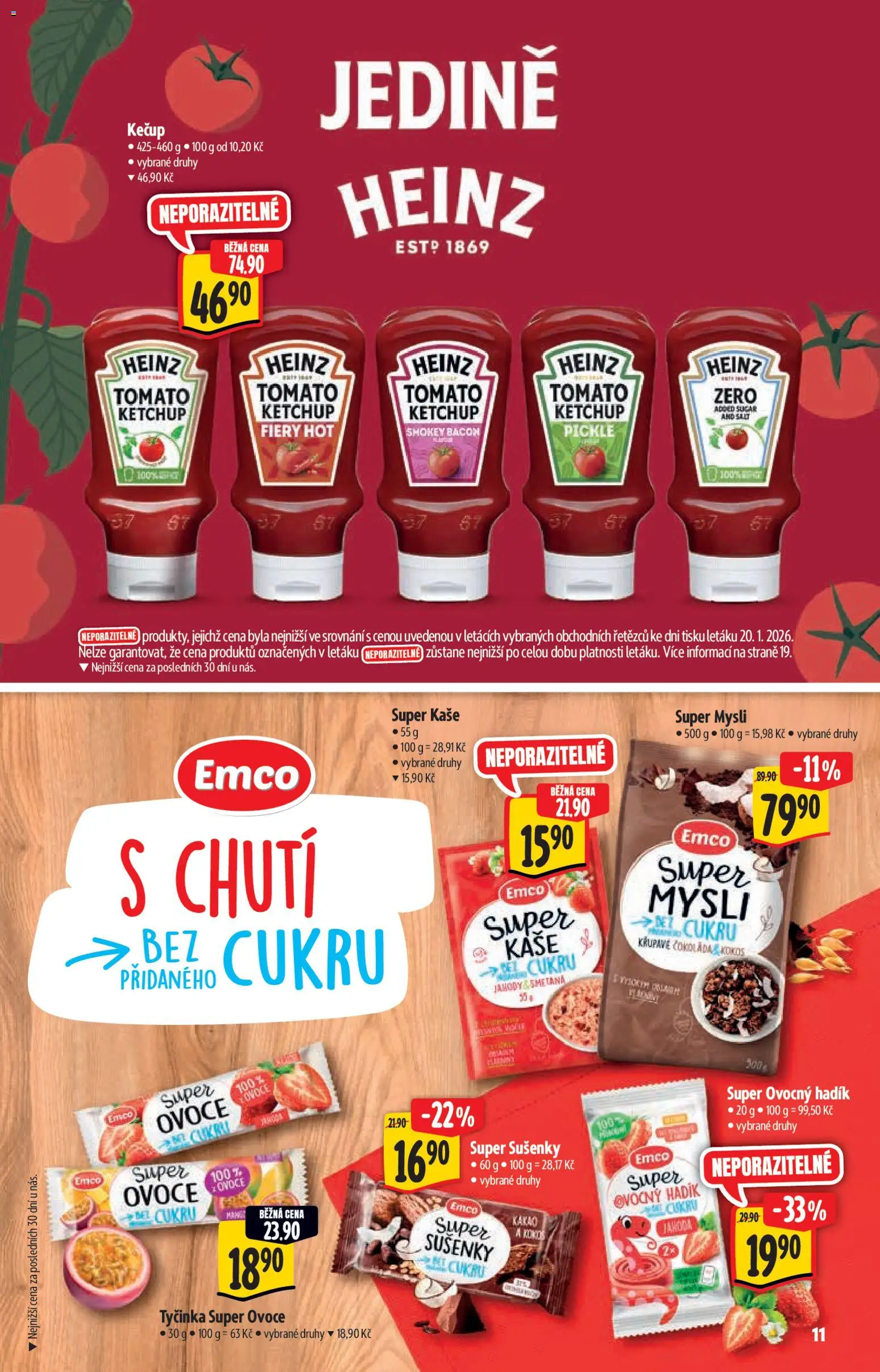Albert katalog - Hypermarket - Brand od 28.01.2026 | Strana: 11 | Produkty: Emco Mysli, Jahody, Kaše, Mysli