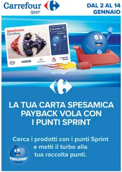 Anteprima del volantino Carrefour Iper - Punti Sprint Payback catalogo valido a partire dal 02.01.2026
