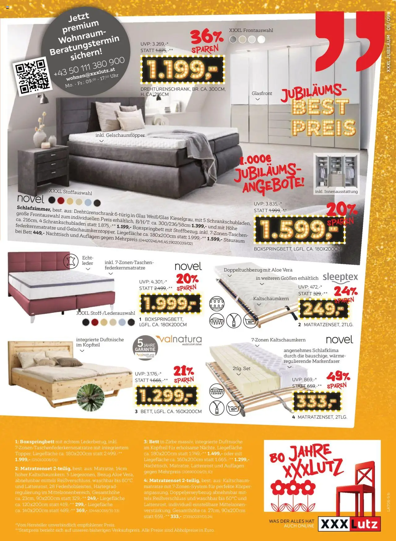 XXXLutz Prospekt aktuell von 10.06.2025 - Aktuelle Angebote | Seite: 9 | Produkte: Bett, Matratze, Nachttisch, Lattenrost