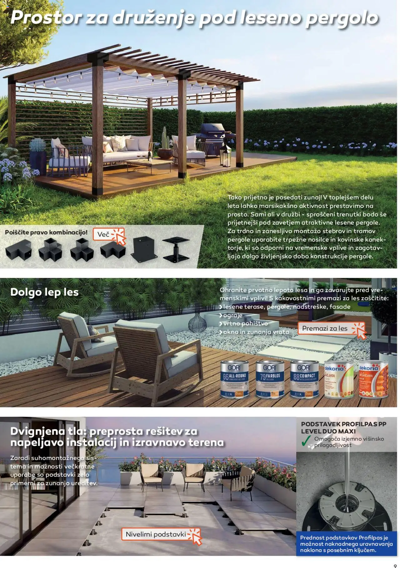 Novi Topdom katalog ponudbe – veljaven od 01.04.2025 | Stran: 9 | Izdelki: Pohištvo, Vrtno pohistvo, Vrata