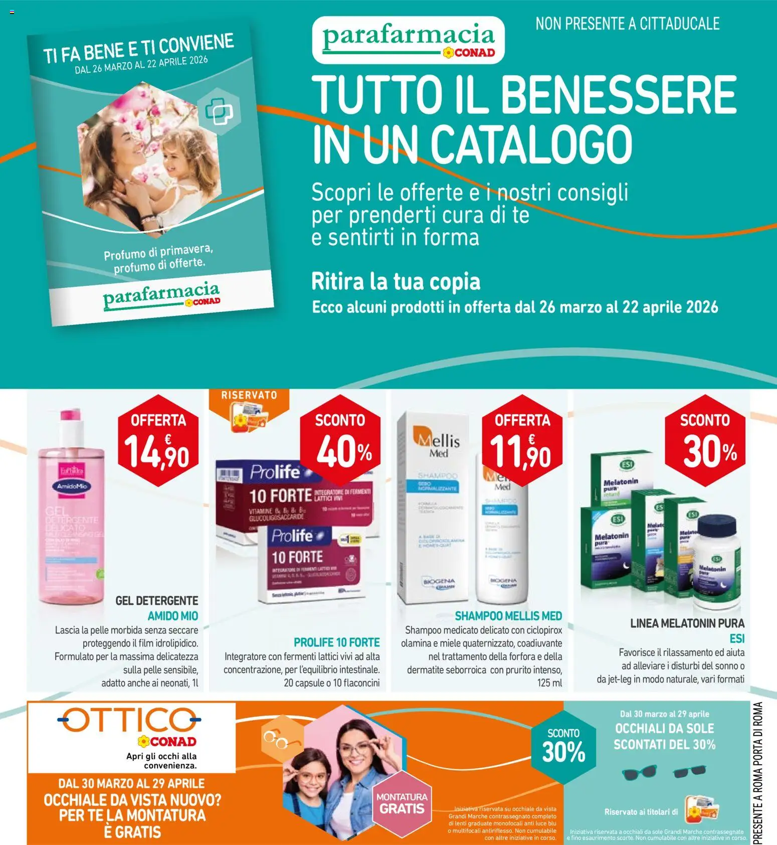 Volantino Spazio Conad del 25.03.2026 | Pagina: 39 | Prodotti: Detergente, Occhiali, Miele, Profumo