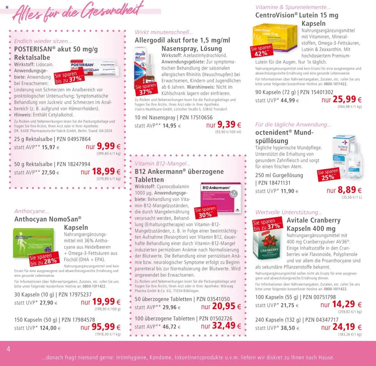 Apotal Prospekt 	 - gültig ab dem 16.07.2025 | Seite: 4 | Produkte: Kühlschrank, Heidelbeeren