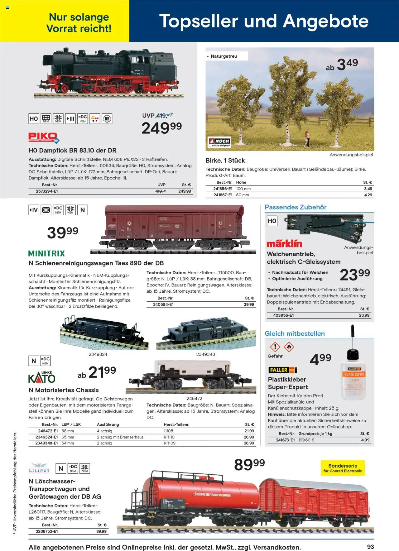 Conrad  Modellbahn Katalog - gültig ab dem 25.08.2025 | Seite: 95