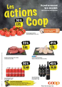 Coop - Les actions de la semaine ab 18.09.2025 gültig