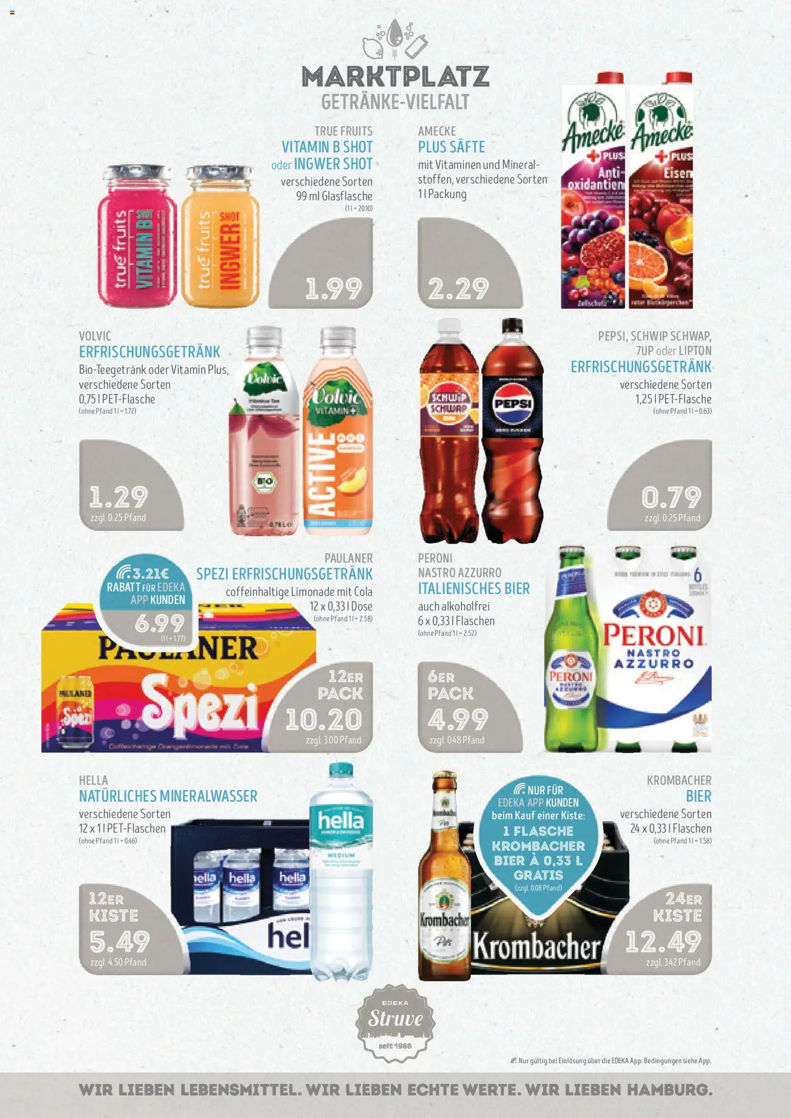 Edeka Struve Prospekt 	 – gültig ab 12.01.2026 | Seite: 13 | Produkte: Hella, Krombacher, Pepsi, Paulaner