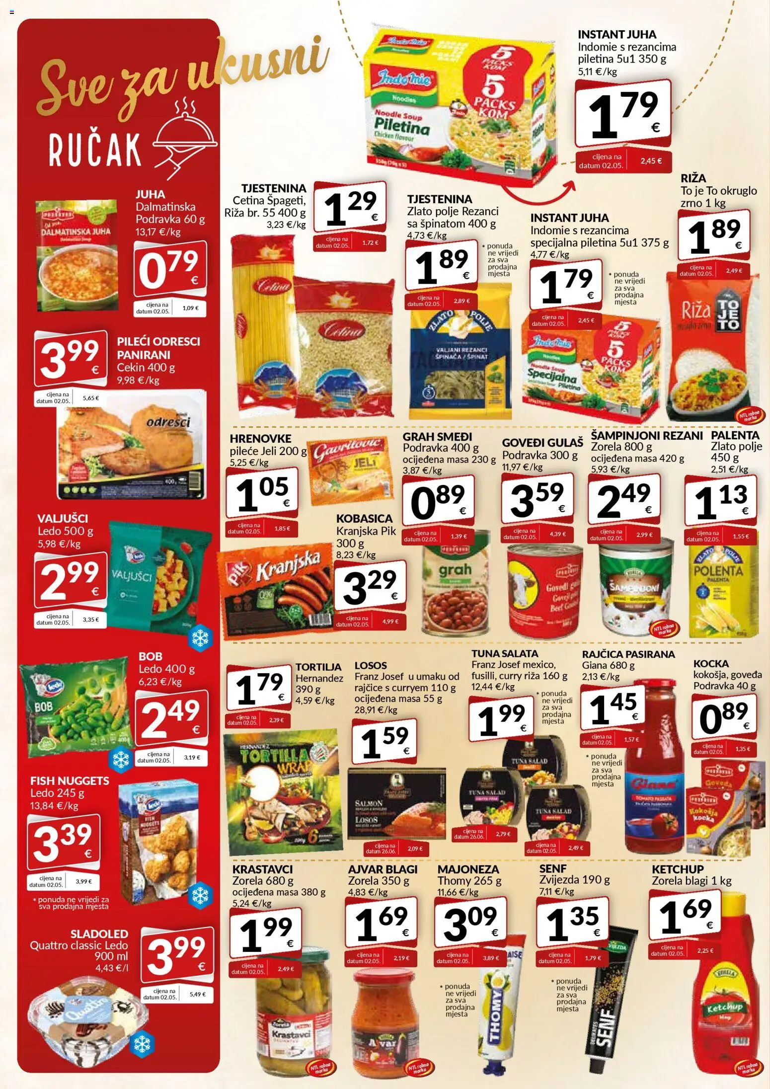 Bakmaz katalog | vrijedi od 20.11.2025 | Stranica: 4 | Proizvodi: Tjestenina, Juha, Noodle, Palenta