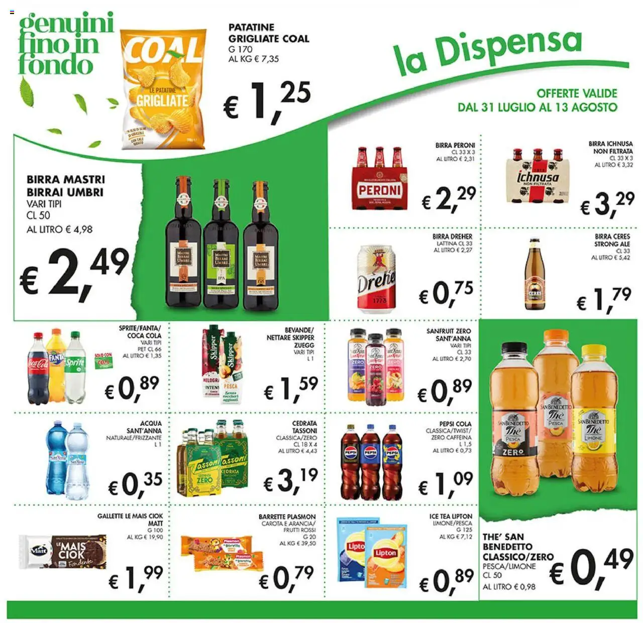 Volantino Coal del 31.07.2025 | Pagina: 18 | Prodotti: Patatine, Carota, Limone, Pesca