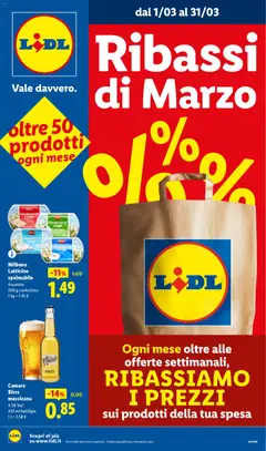 Anteprima del volantino Lidl Ribassi Marzo catalogo valido a partire dal 01.03.2026