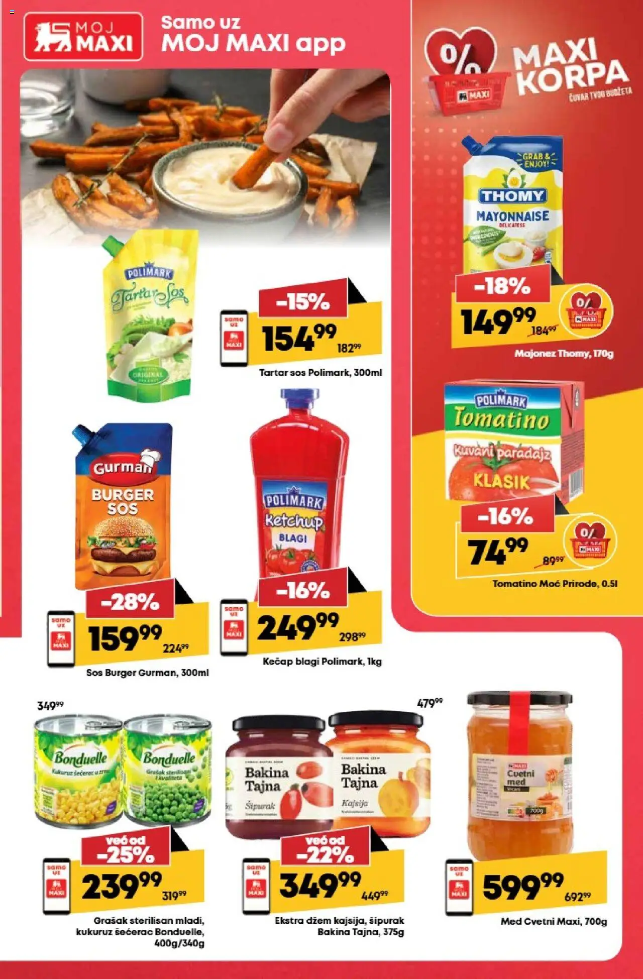 Maxi katalog - važi od 14.08.2025 | Strana: 23 | Proizvode: Majonez, Kečap, Kukuruz šećerac, Med