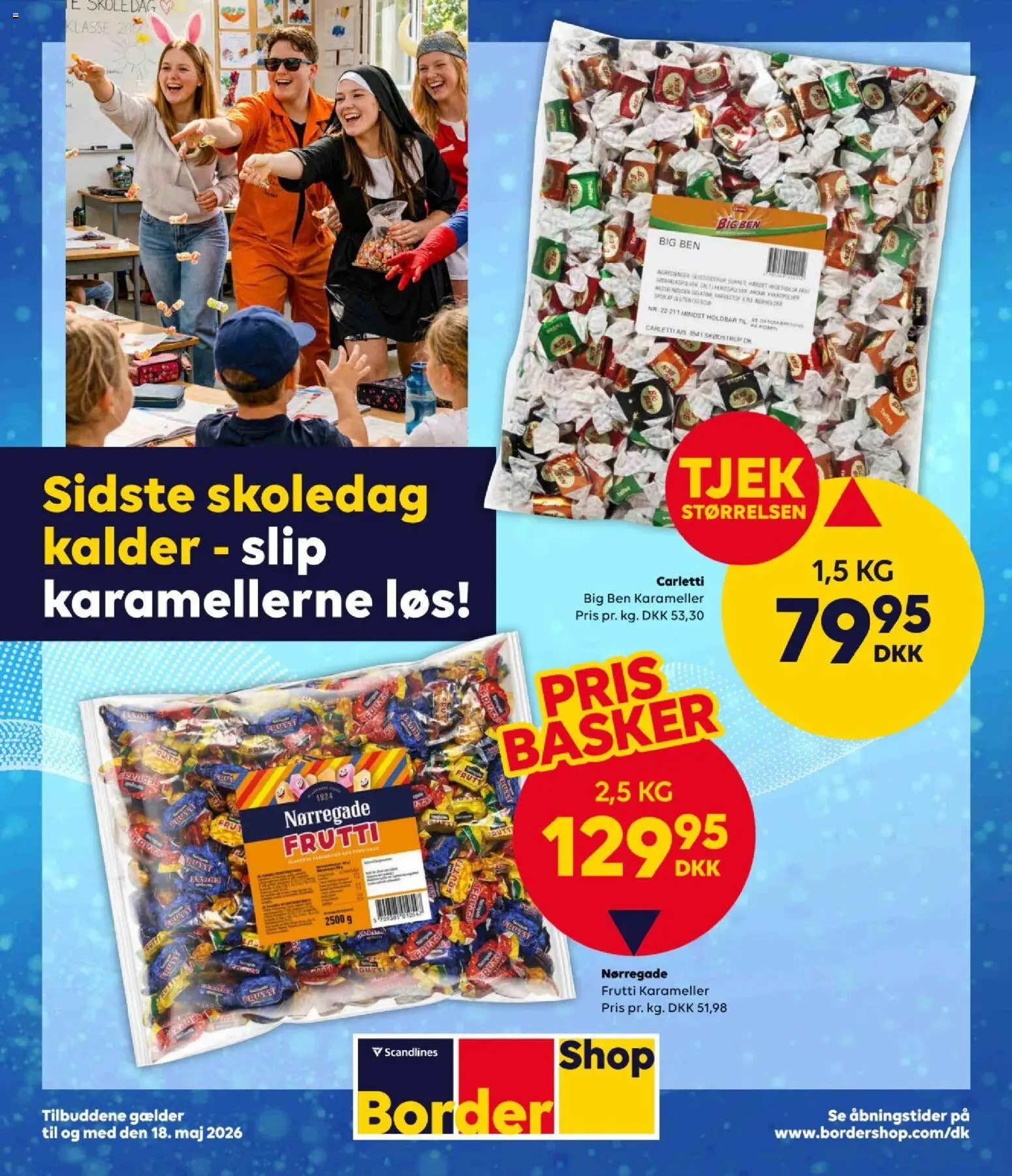 Bordershop tilbudsavis – gyldig fra 07.04.2026 | Side: 1 | Produkter: Karameller