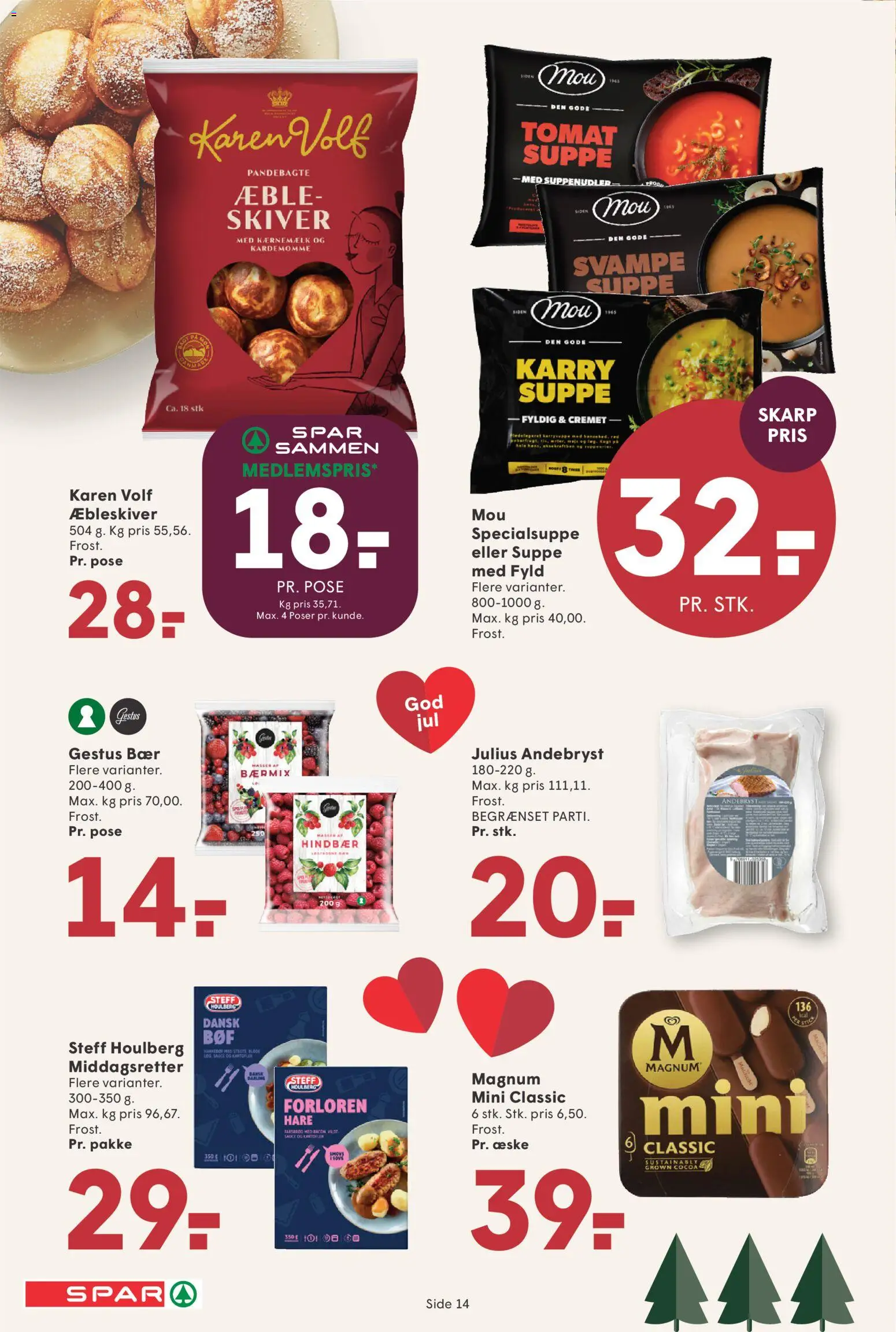 Spar tilbudsavis – gyldig fra 21.11.2025 | Side: 14 | Produkter: Svampe, Karry, Kardemomme, Suppe