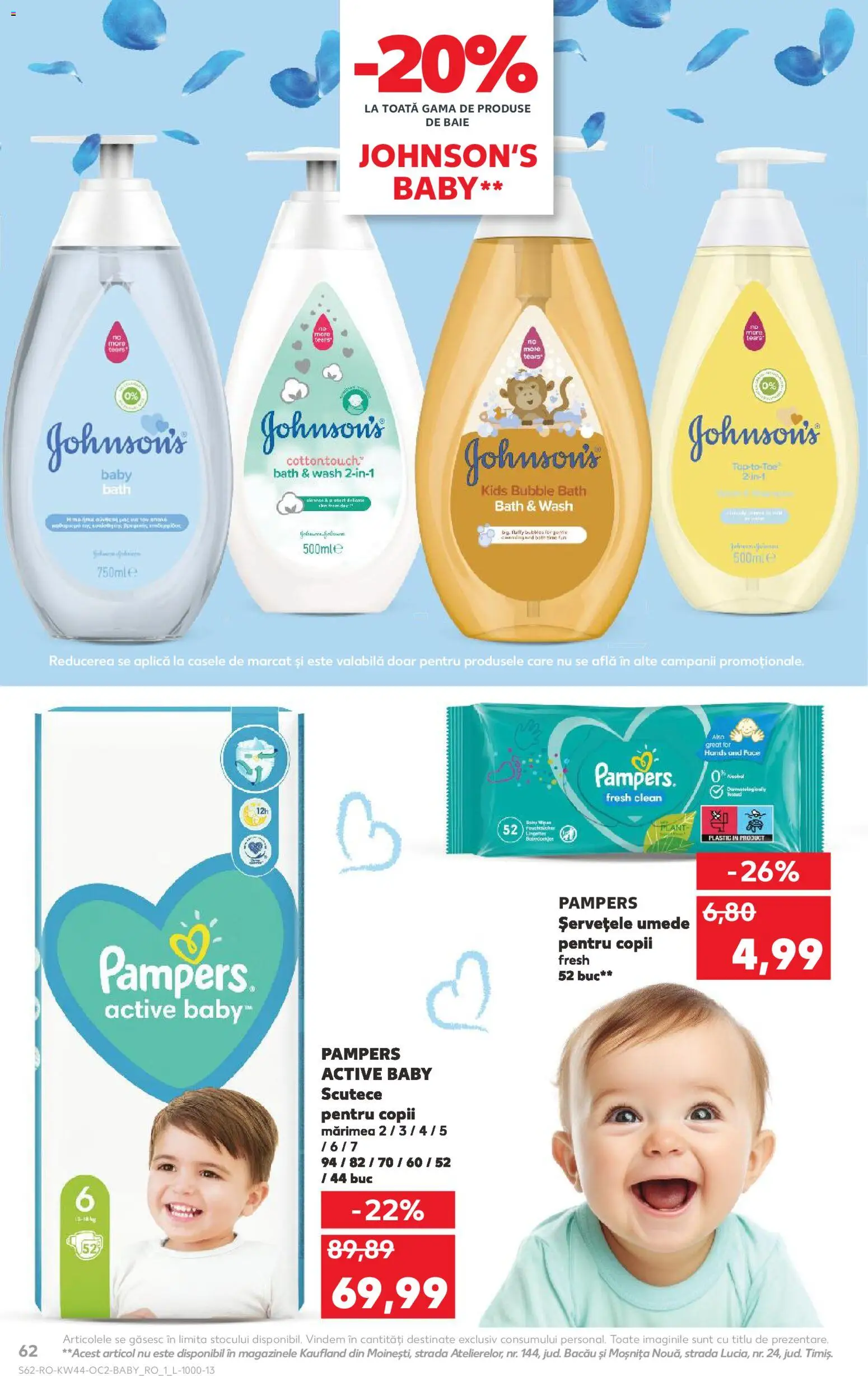 Kaufland RO akciós ujság - amely érvényes a következő dátumtól: 29.10.2025 | Oldal: 62 | Termékek: Pampers