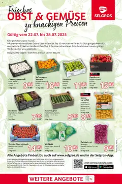 Selgros  Obst & Gemüse gültig ab dem 22.07.2025
