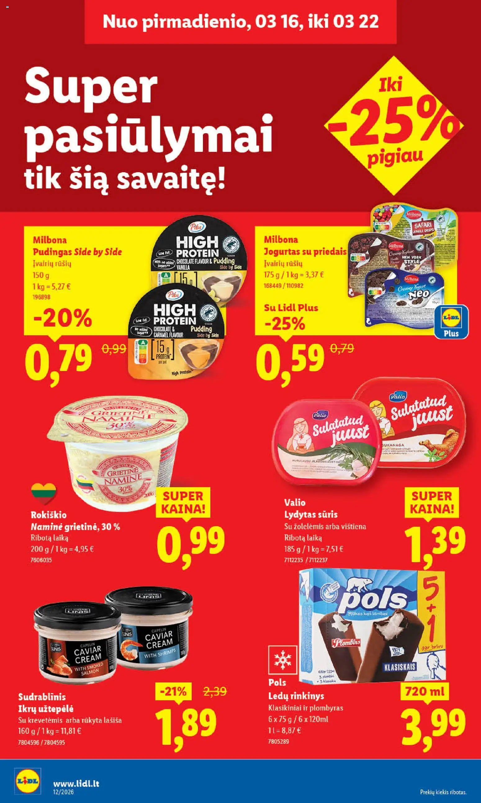 LIDL akcijos nuo 16.03.2026 | Puslapis: 27