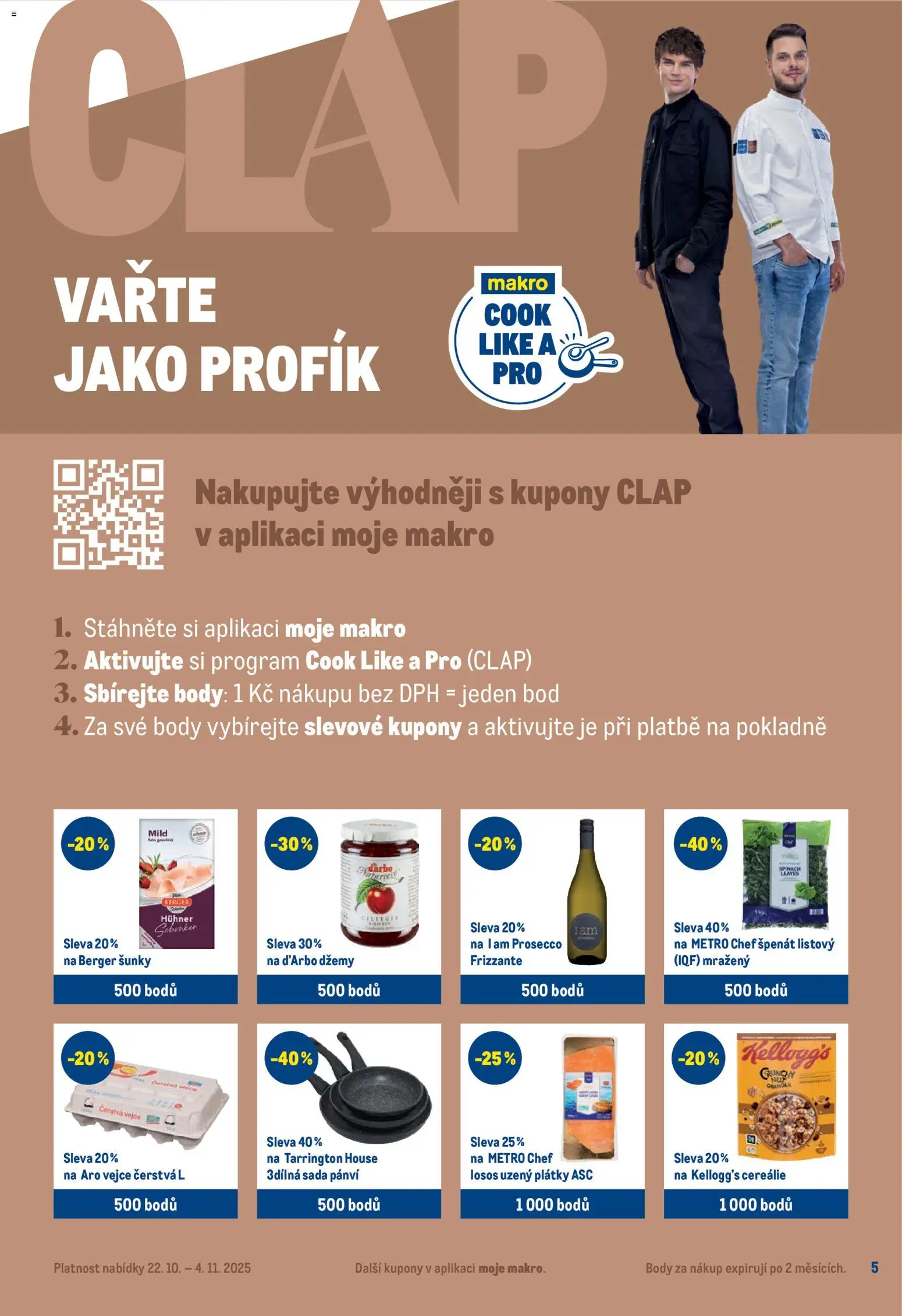 Makro leták - Pro milovníky jídla od 22.10.2025 | Strana: 5 | Produkty: Prosecco, Vejce, Cereálie, Body