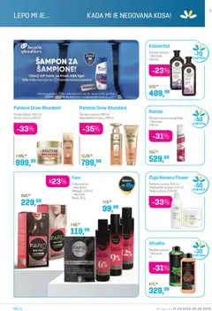 Lilly drogerie katalog - pregled Lilly drogerie kataloga - važi od 01.04.2026 | Strana: 5 | Proizvode: Banana, Pantene, Šampon, Maska