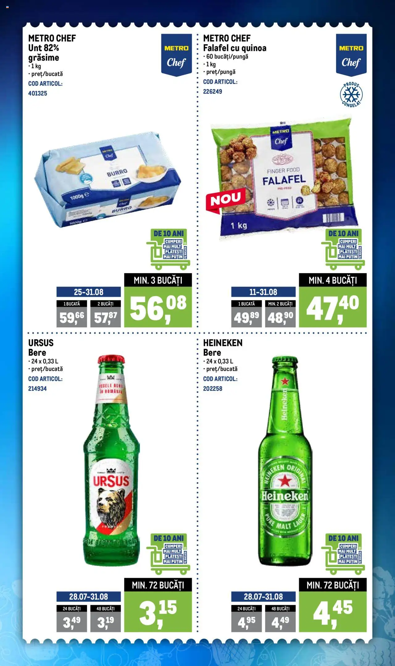 Catalog Metro – valabil de la 25.08.2025 | Pagină: 2 | Produse: Unt, Bere