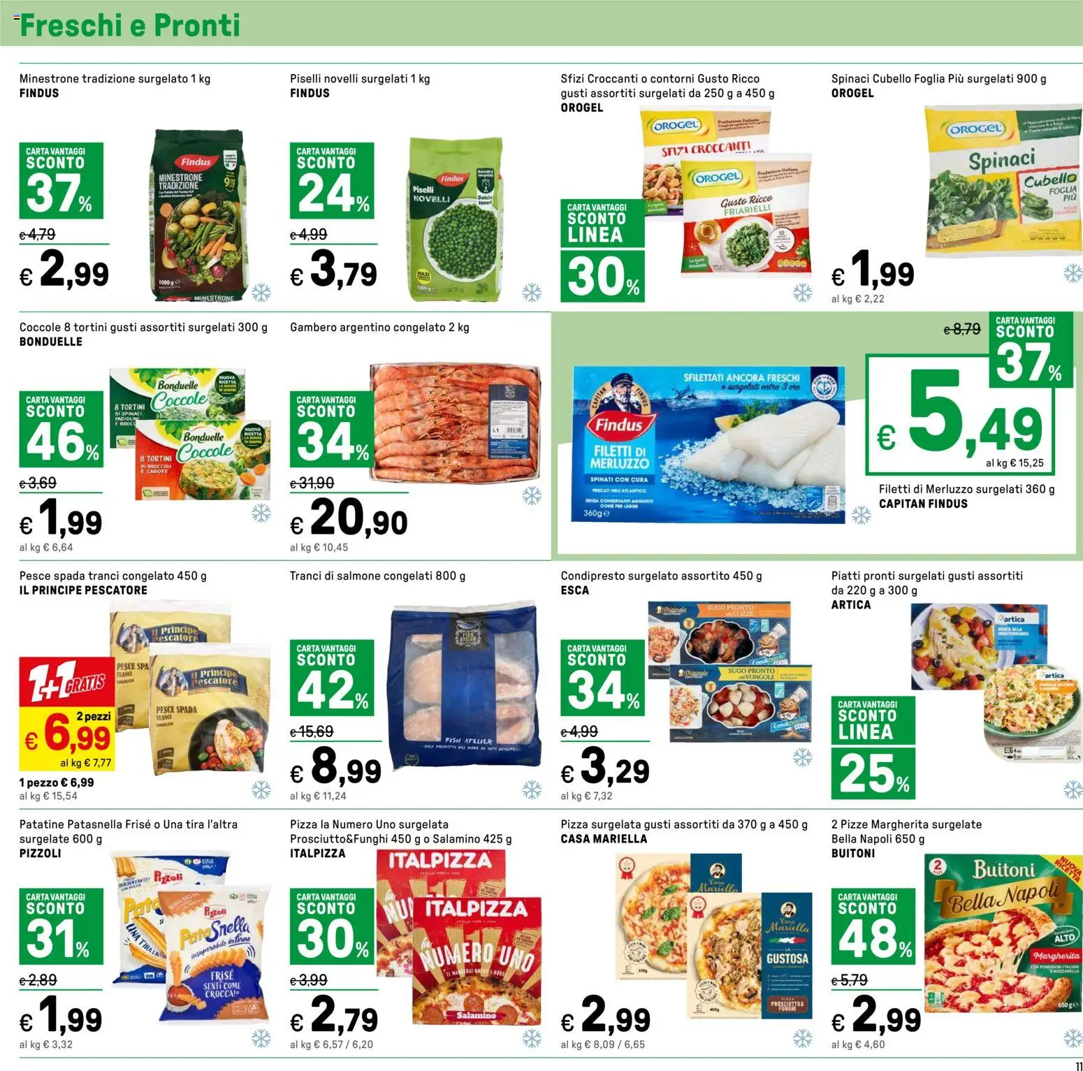 Volantino Iper del 24.04.2026 | Pagina: 11 | Prodotti: Pesce, Merluzzo, Piselli, Sugo