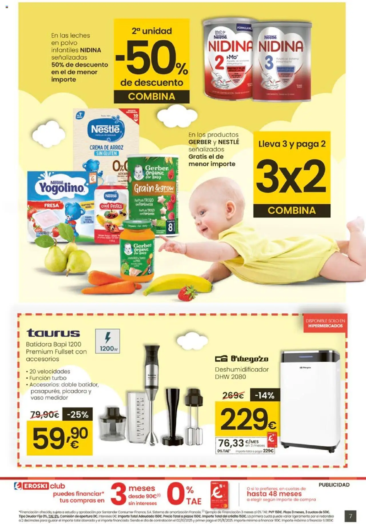 Eroski - Oh Que peke │ válido desde el 02.10.2025 | Página: 7 | Productos: Polvo, Arroz, Crema, Batidora