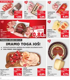 VINDIJA Ovidur tvrdi ovčji sir, 45% m.m. 100 g - Pregled kataloga iz trgovine Kaufland, vrijedi od 29.10.2025 | Stranica: 20