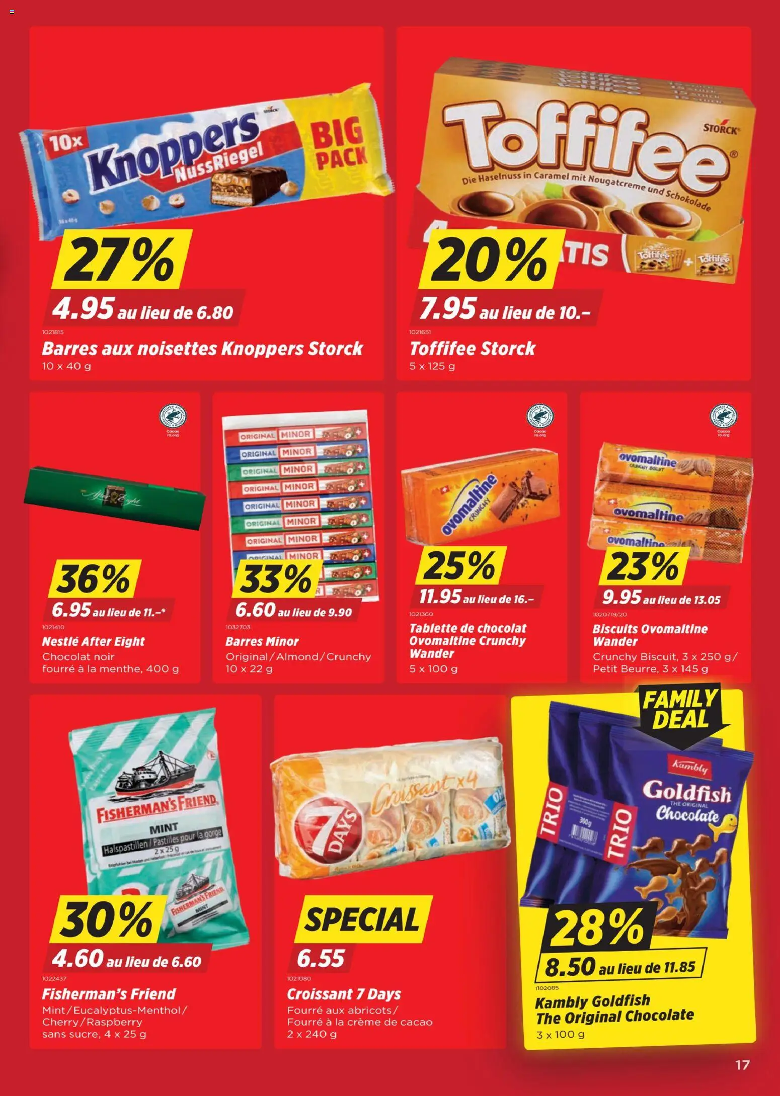 Denner Aktionen FR – gültig ab 04.11.2025 | Seite: 17 | Produkte: Schokolade, Tablette, Creme