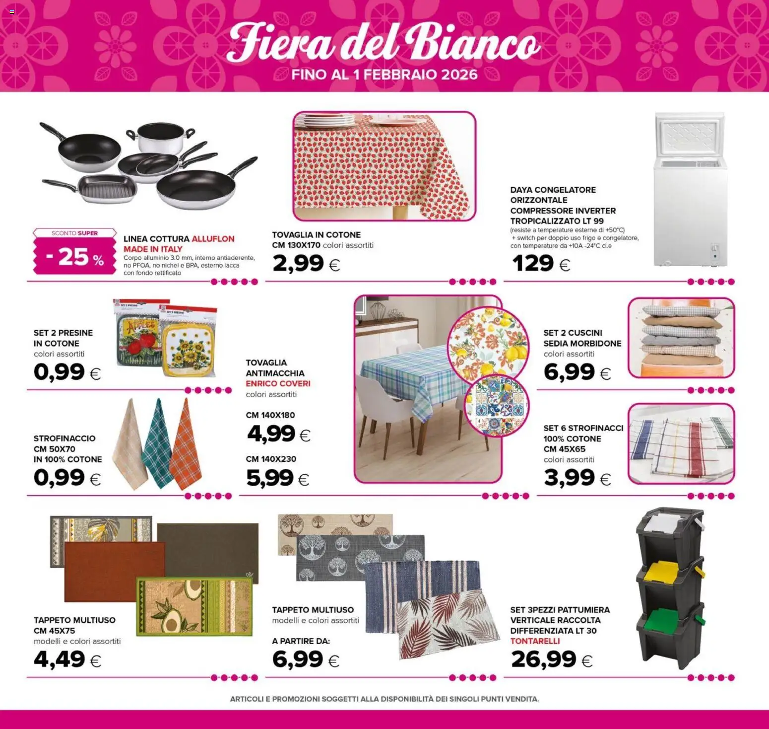Volantino Oasi del 03.01.2026 | Pagina: 37 | Prodotti: Lacca, Congelatore, Alluminio, Sedia