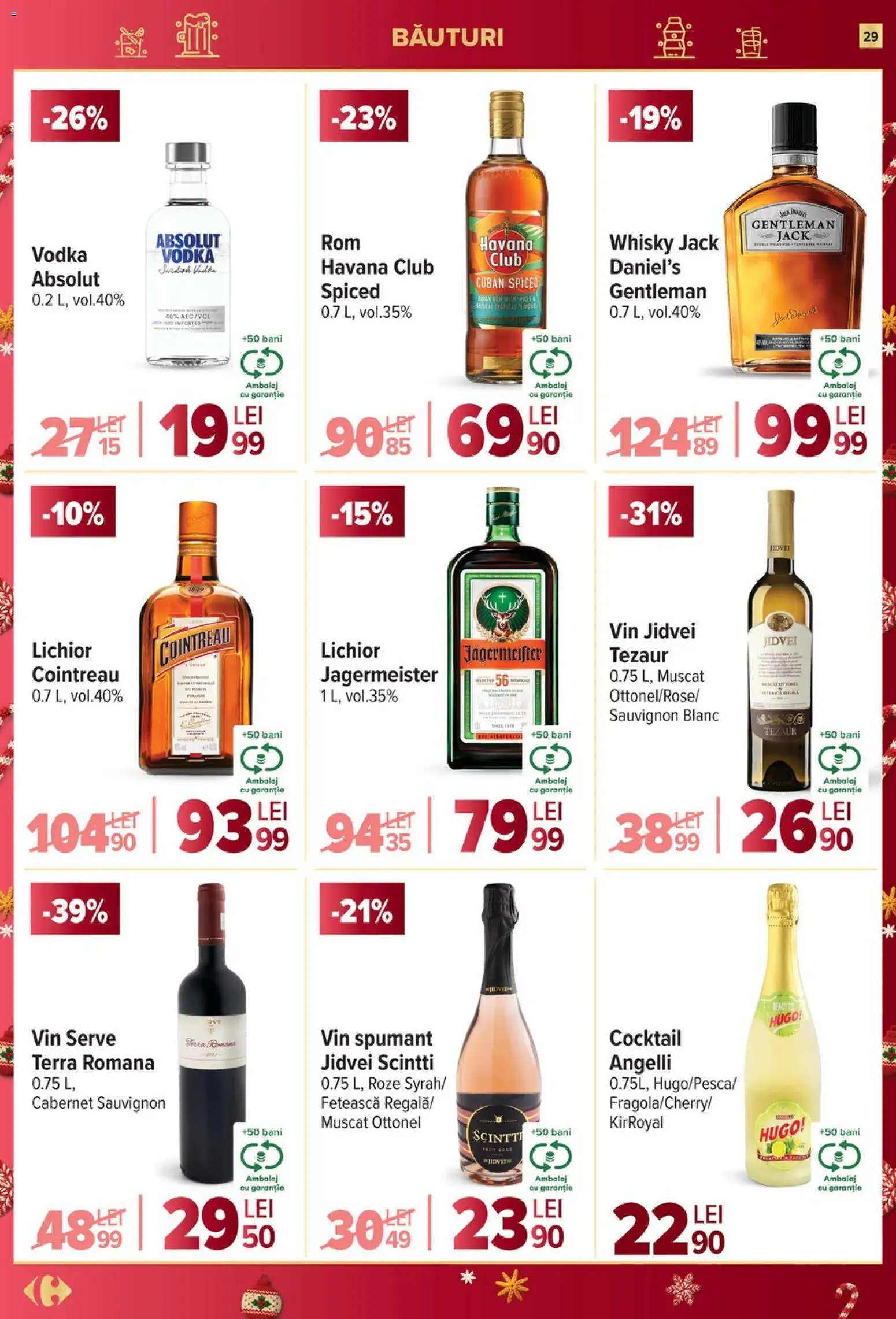 Noul catalog Carrefour – valabil de la 03.12.2025 | Pagină: 29 | Produse: Lichior, Vin, Cocktail, Vodka