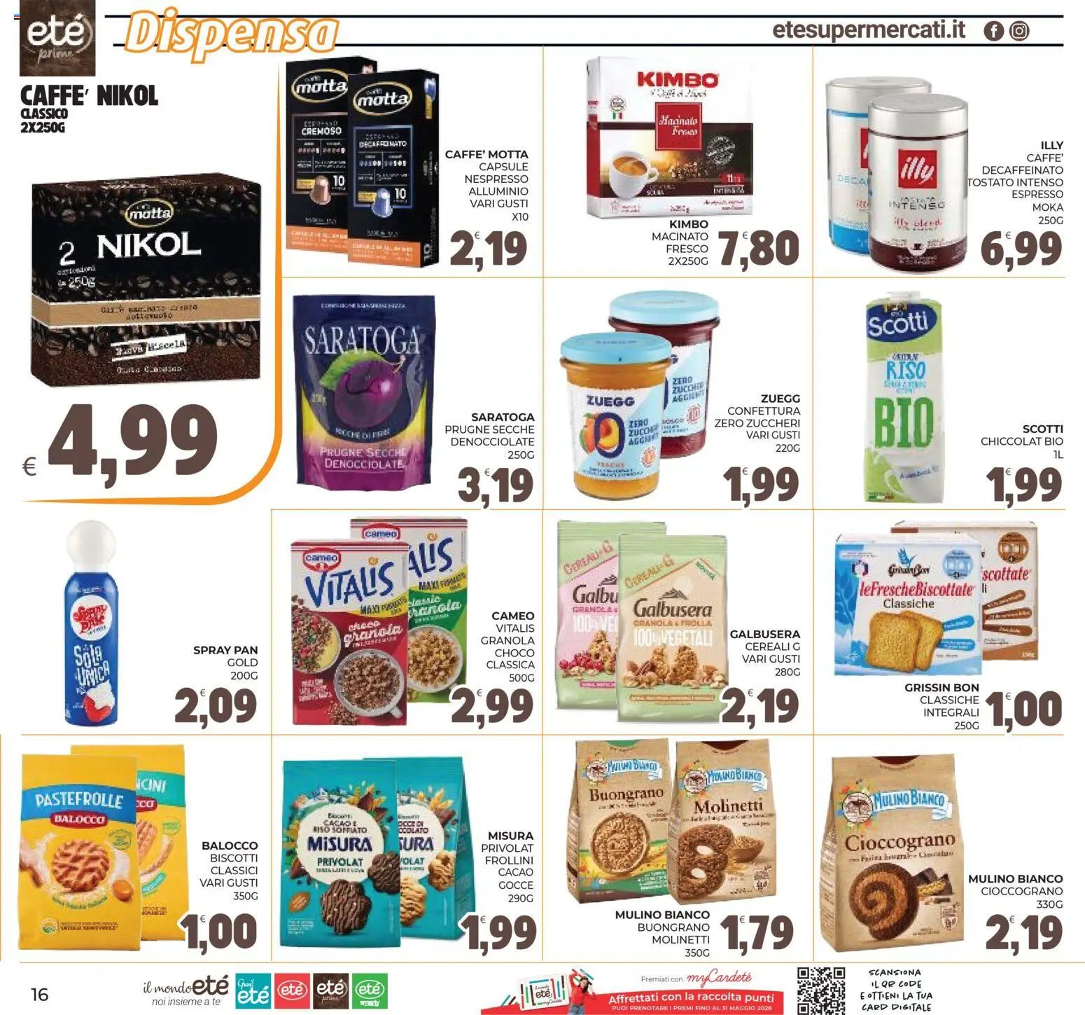 Volantino Eté del 29.04.2026 | Pagina: 16 | Prodotti: Riso, Farina, Cacao, Macinato