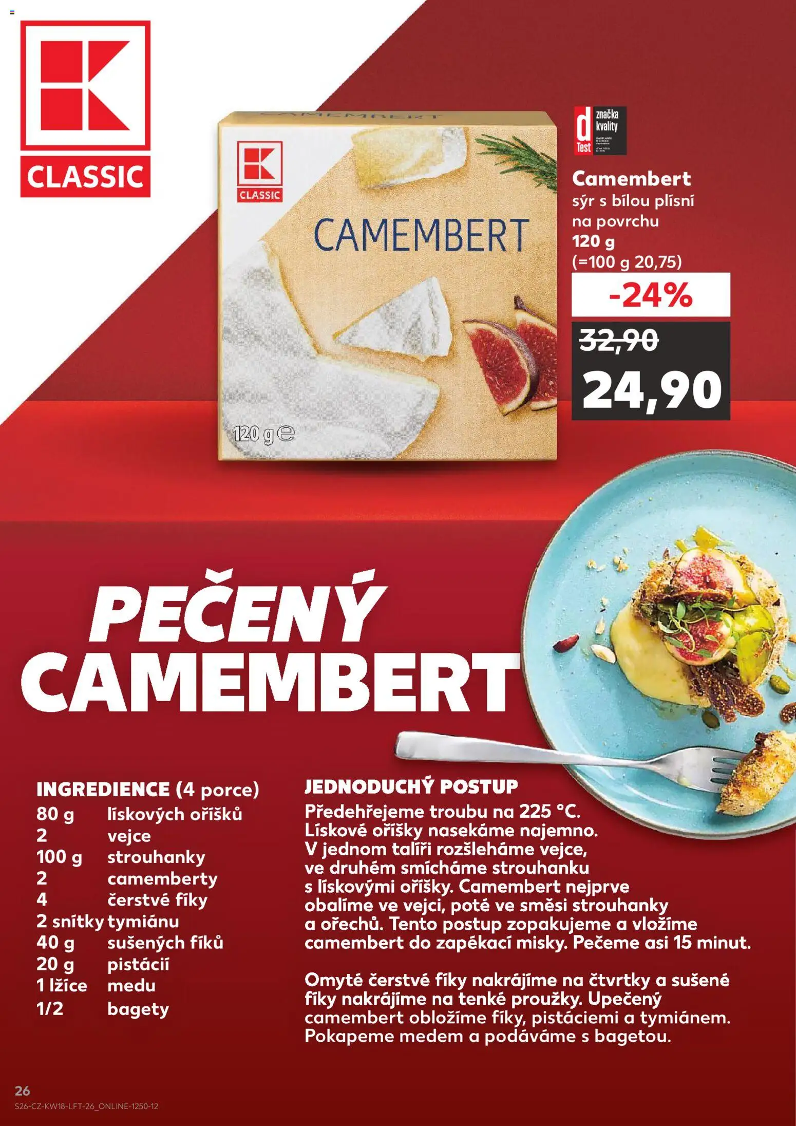 Kaufland leták - Brno od 29.04.2026 | Strana: 26 | Produkty: Sýr, Lžíce, Oříšky, Camembert