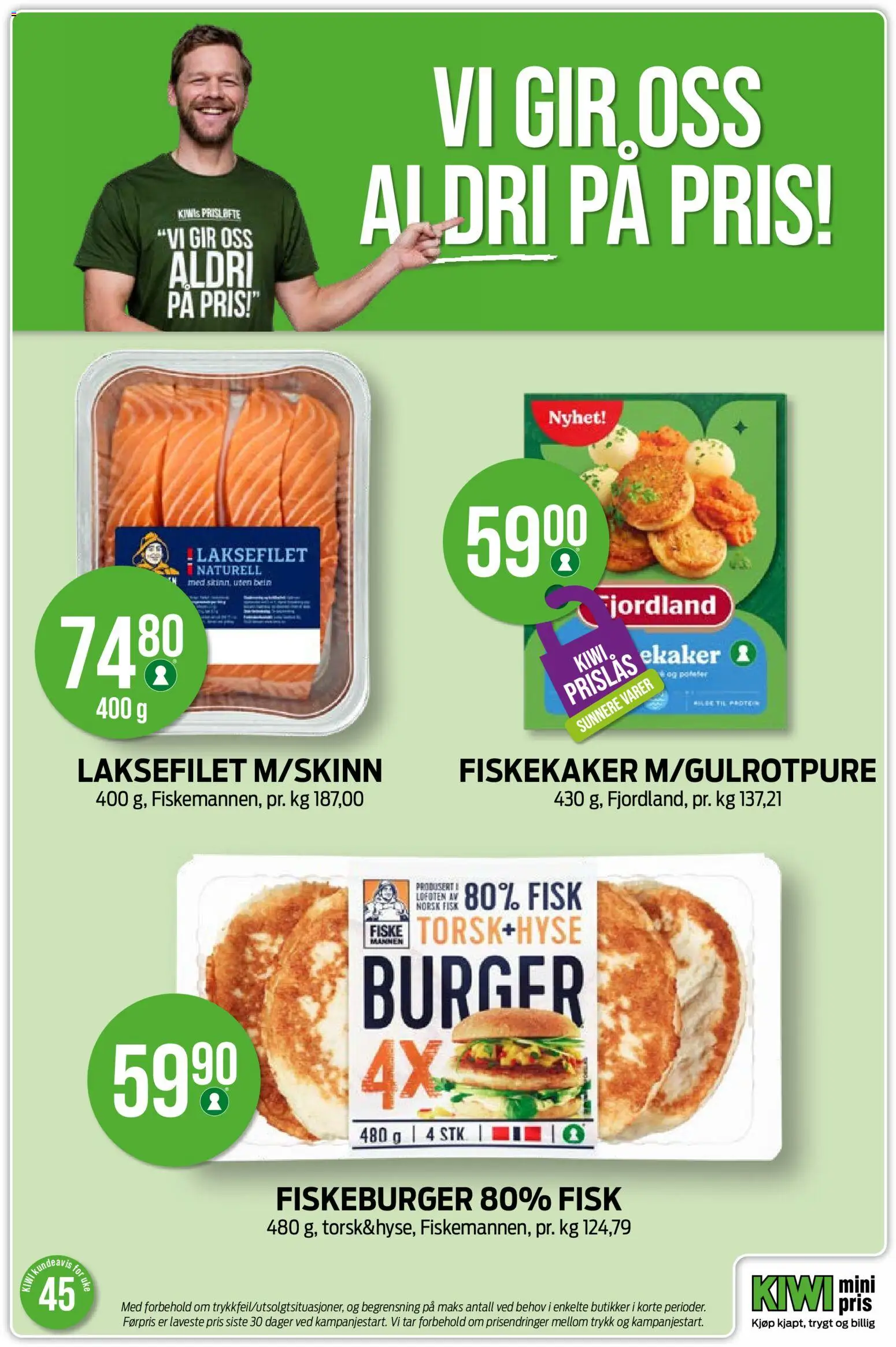 {H1} | Side: 23 | Produkter: Fisk, Kiwi, Lasagneplader, Профіль для гіпсокартону