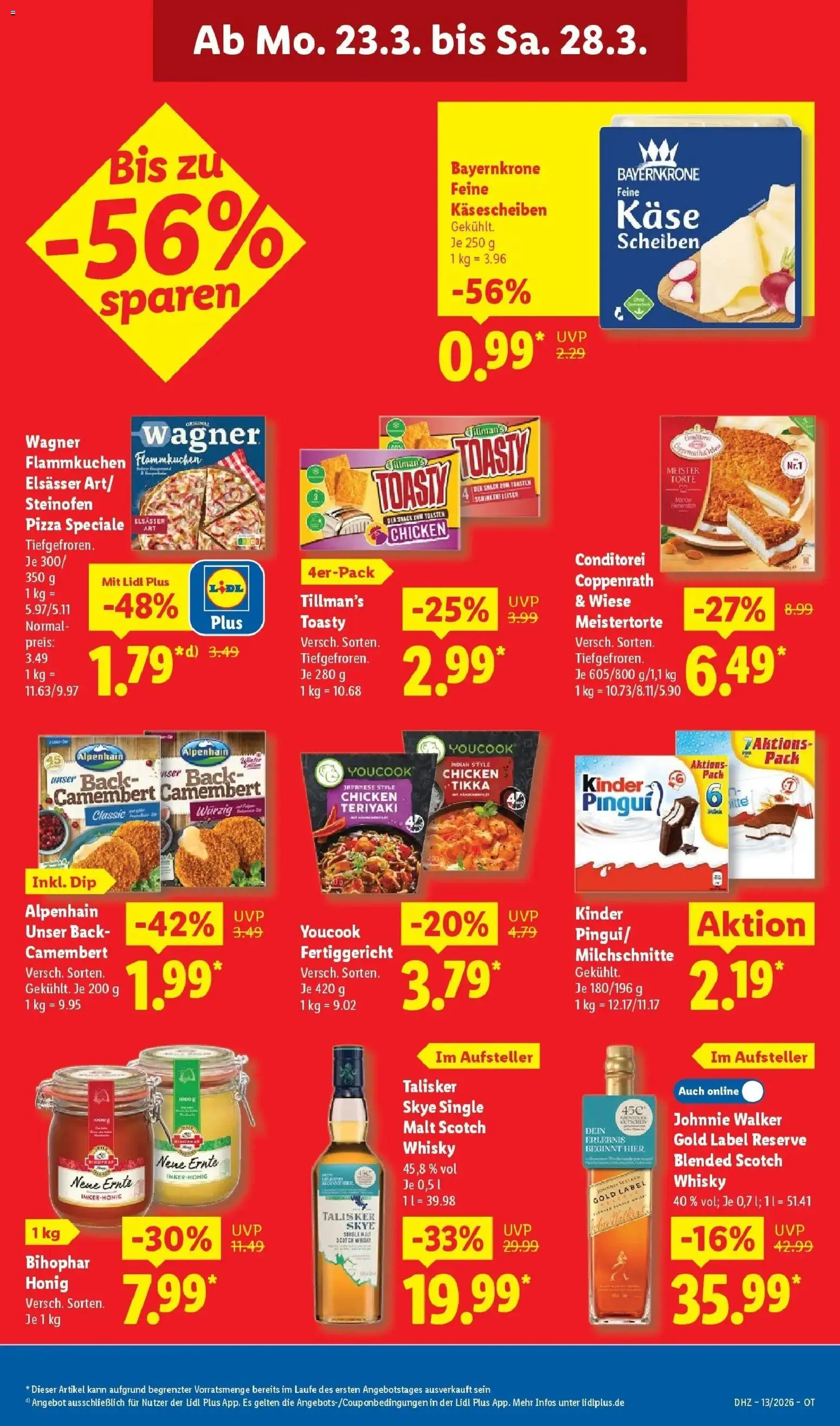 Lidl Prospekt Thale – gültig ab 23.03.2026 | Seite: 17 | Produkte: Youcook, Toaster, Pizza, Johnnie walker