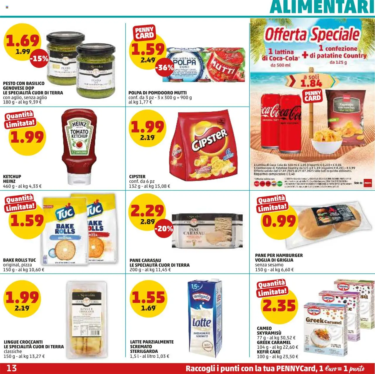 Volantino PENNY del 17.07.2025 | Pagina: 13 | Prodotti: Pesto, Mutti, Griglia, Hamburger