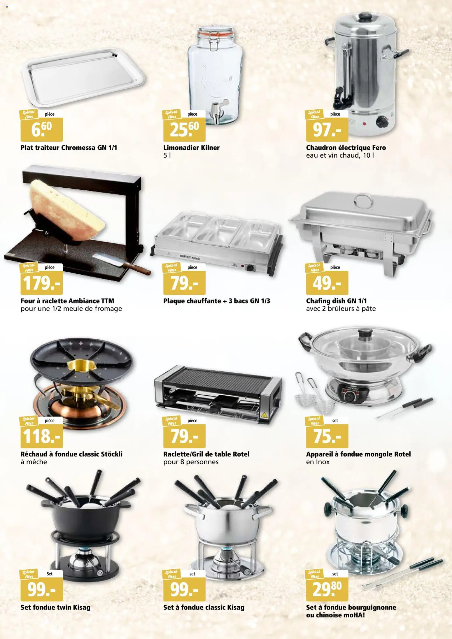 Aligro Fête Chavannes, Matran, Genève, Sion – gültig ab 03.11.2025 | Seite: 13 | Produkte: Raclette, Fondue