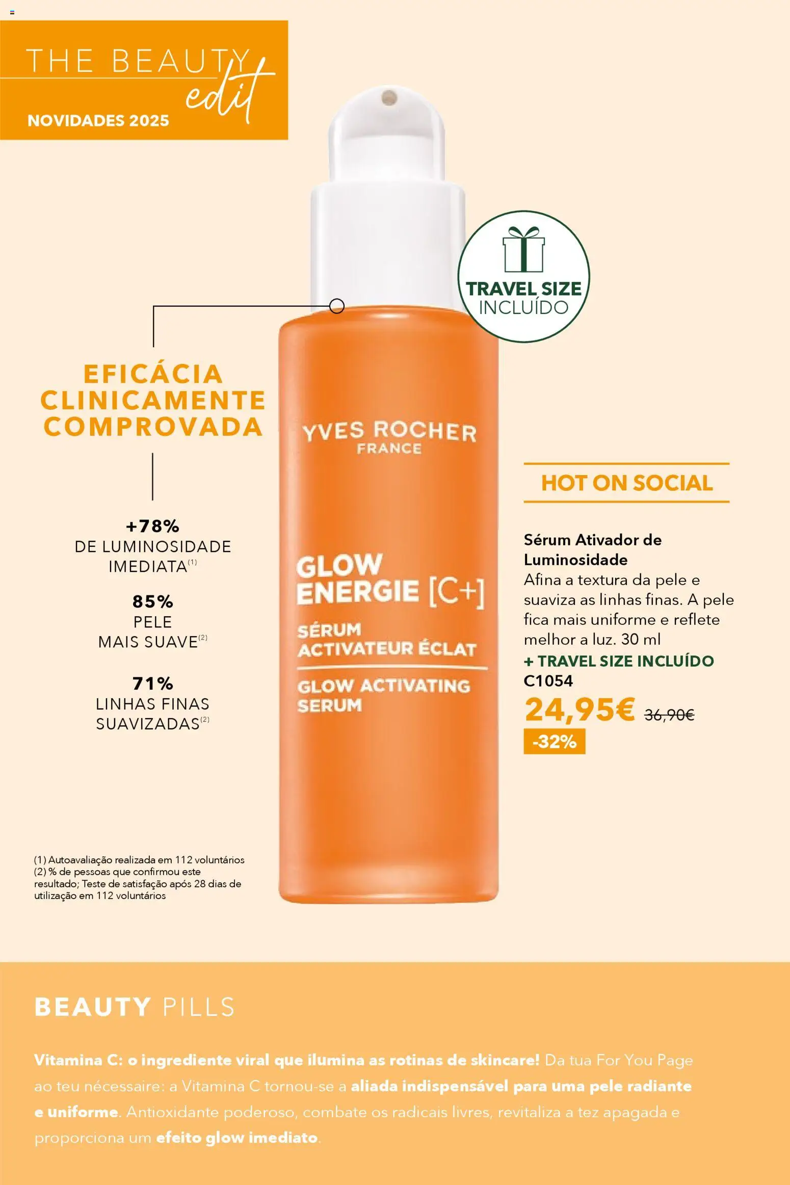 Yves Rocher catálogo 16 │ válido de 17.12.2025 | Página: 18 | Produtos: Necessaire, Sérum, Vitamina c