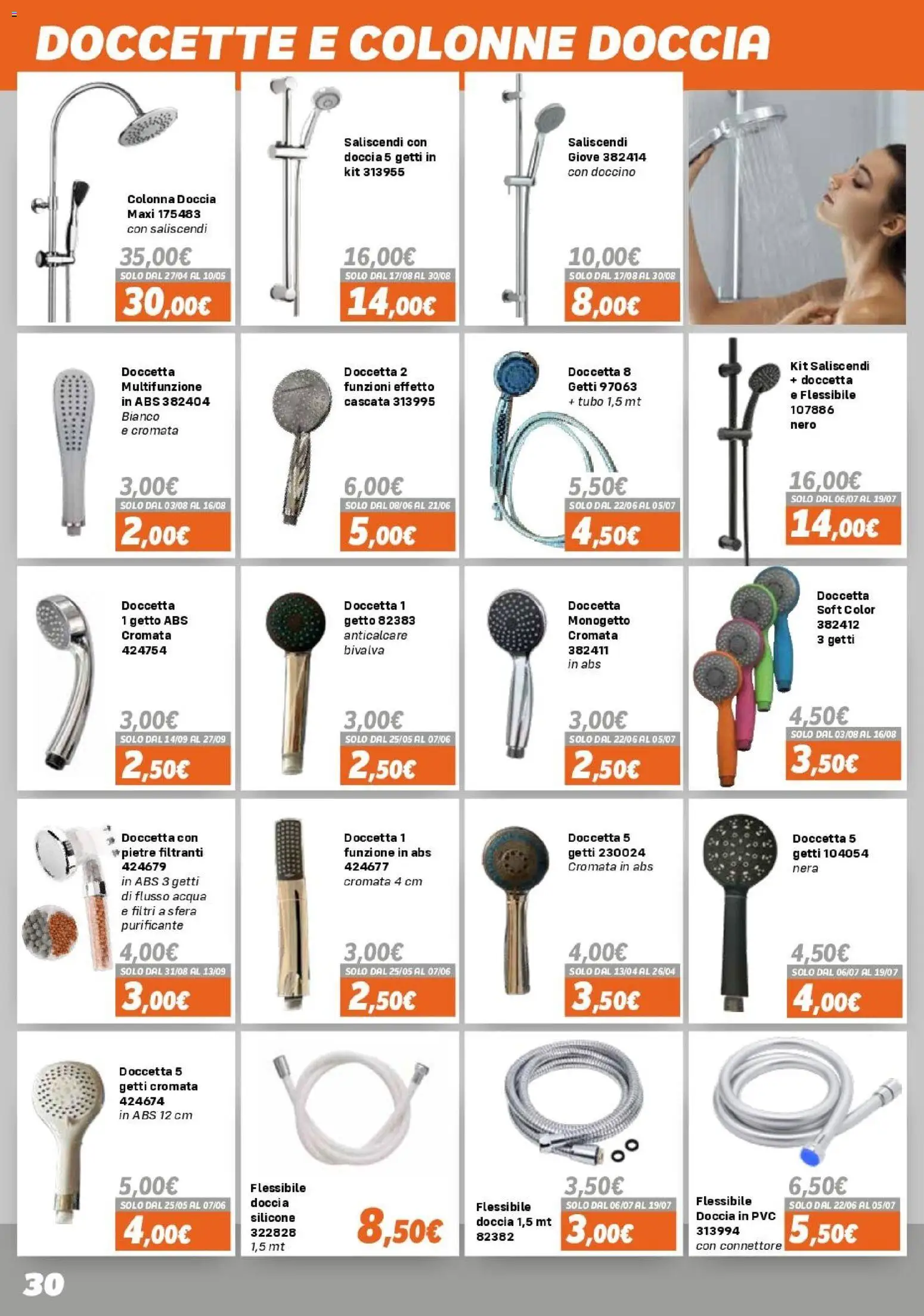 Volantino Orizzonte del 15.04.2026 | Pagina: 30 | Prodotti: Acqua, Tubo, Connettore, Silicone