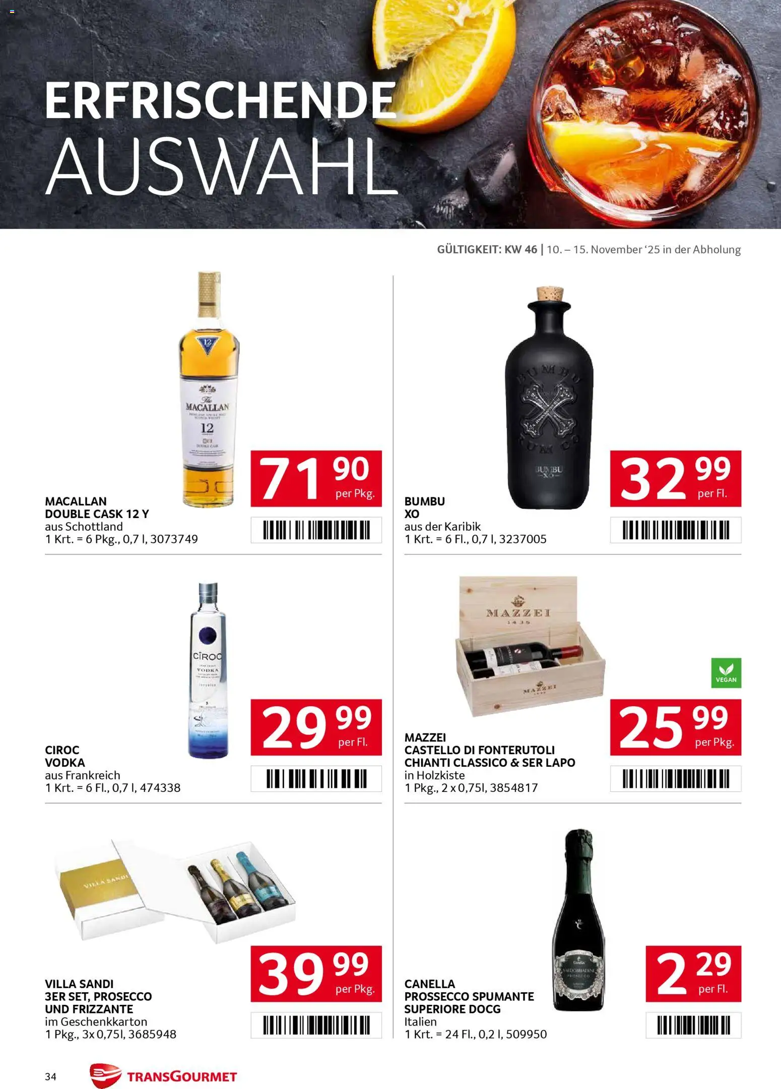 Transgourmet Flugblatt gültig ab 10.11.2025 | Seite: 33
