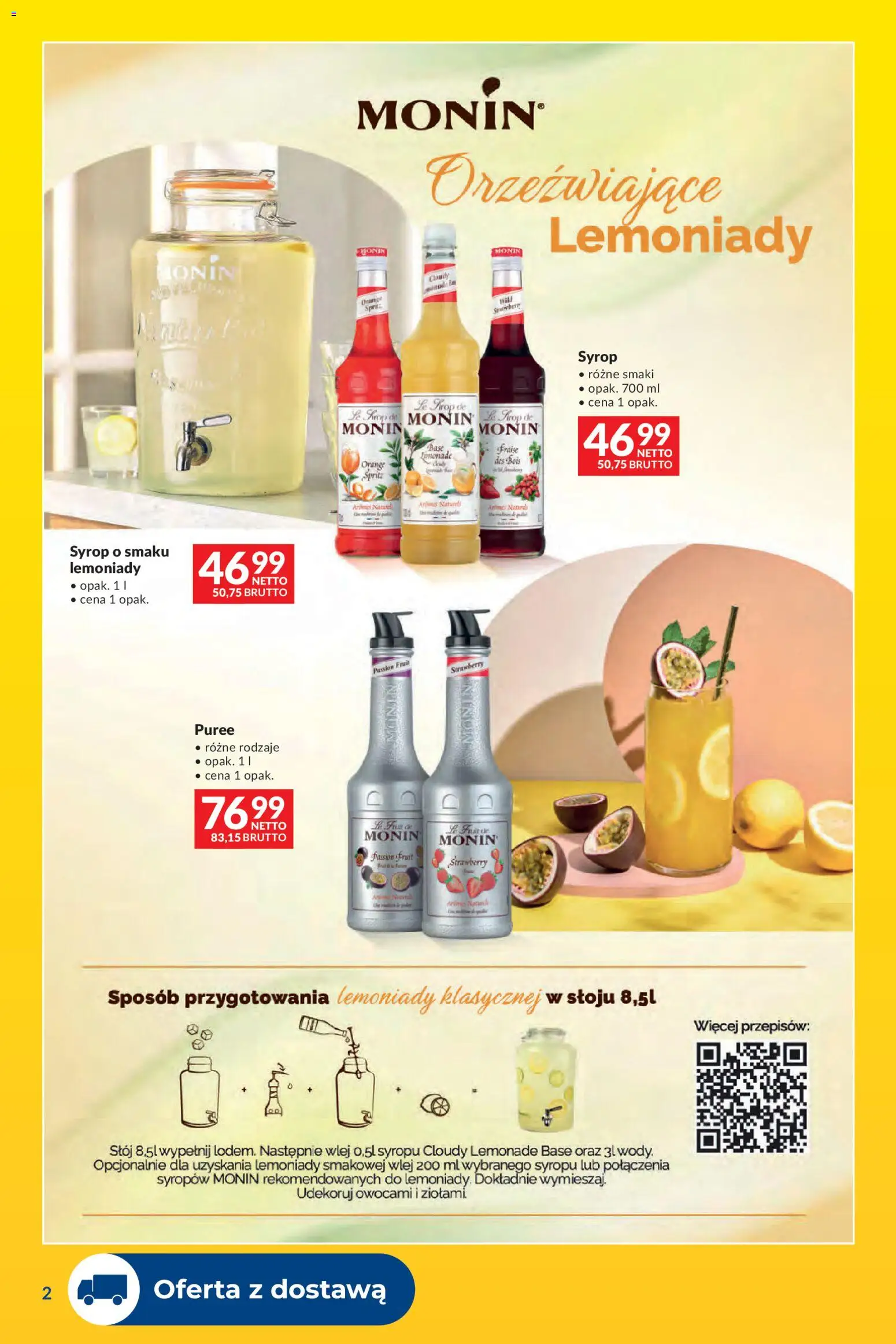 Makro gazetka - Dostawy dla gastronomii od 03.04.2026 | Strona: 2 | Produkty: Syrop