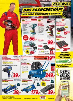 Zgonc - Das Fachgeschäft für Auto, Werkstatt und Garage ab 30.10.2025 gültig