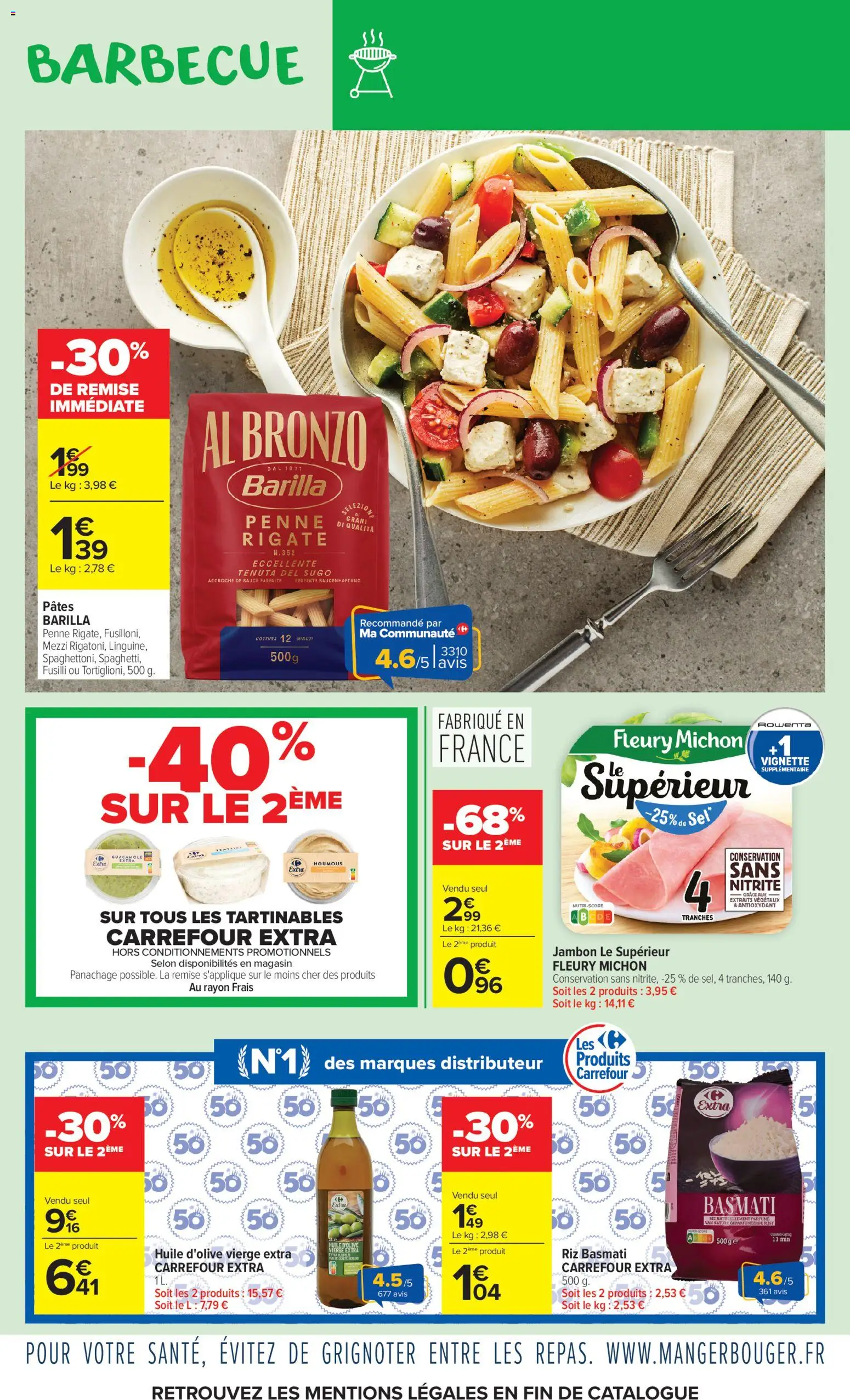 {H1} | Page: 4 | Produits: Huile d'olive vierge, Huile D'olive, Fusilli, Guacamole