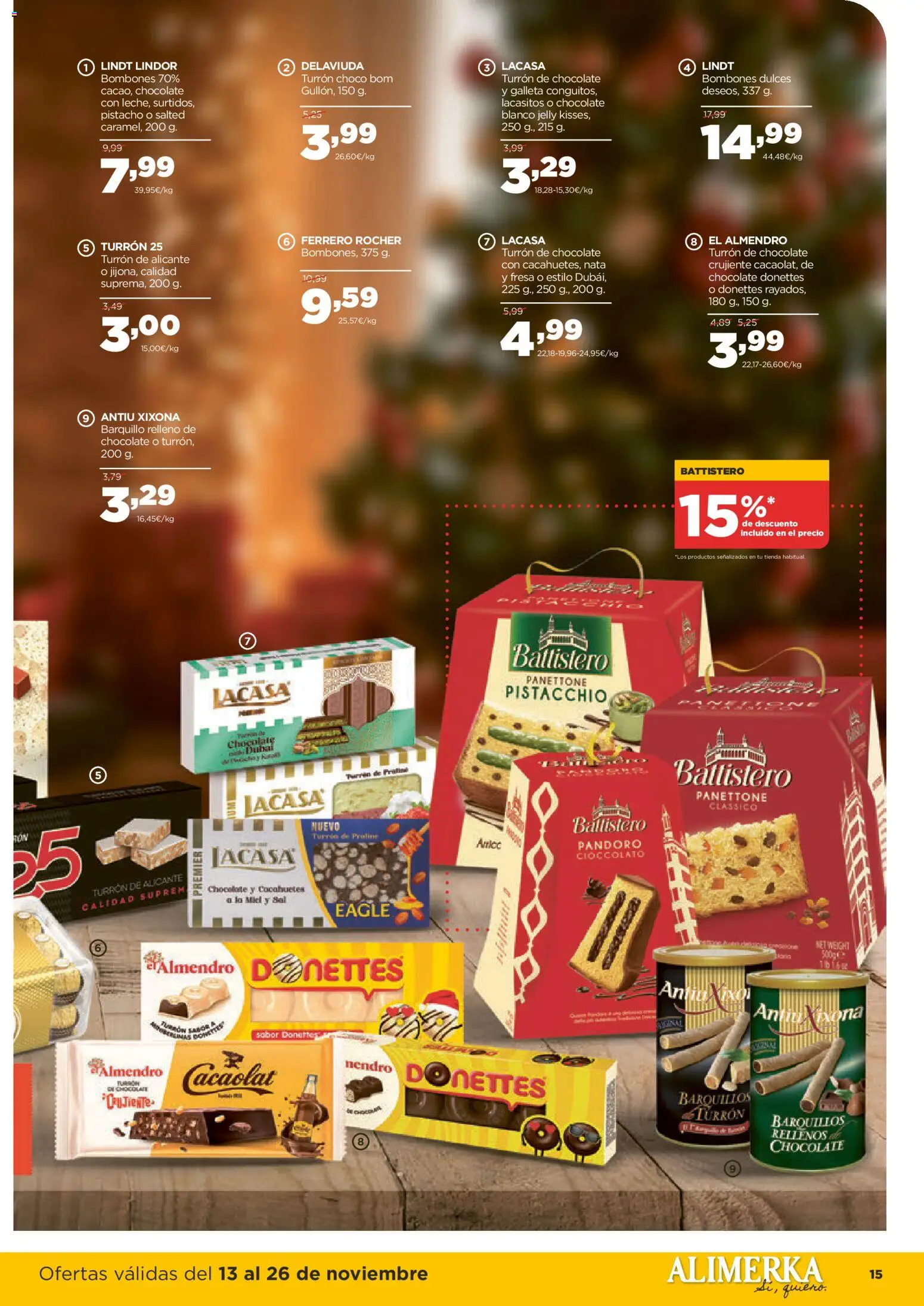 Alimerka folleto Asturias │ válido desde el 13.11.2025 | Página: 17 | Productos: Chocolate, Κεραία