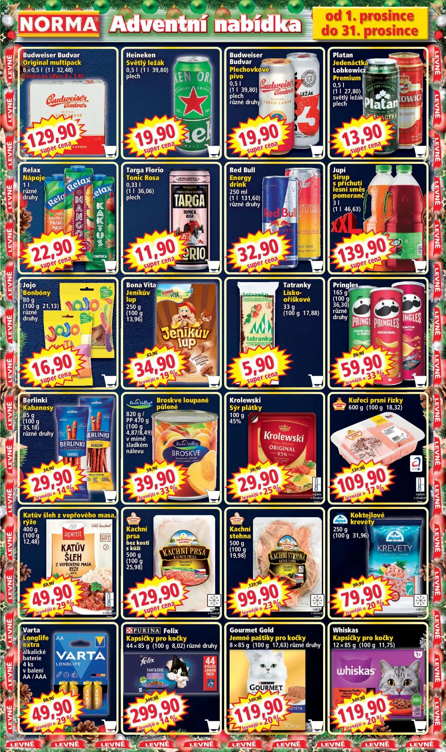 Norma leták od 01.12.2025 | Strana: 10 | Produkty: Tatranky, Plech, Jupí, Kachní prsa