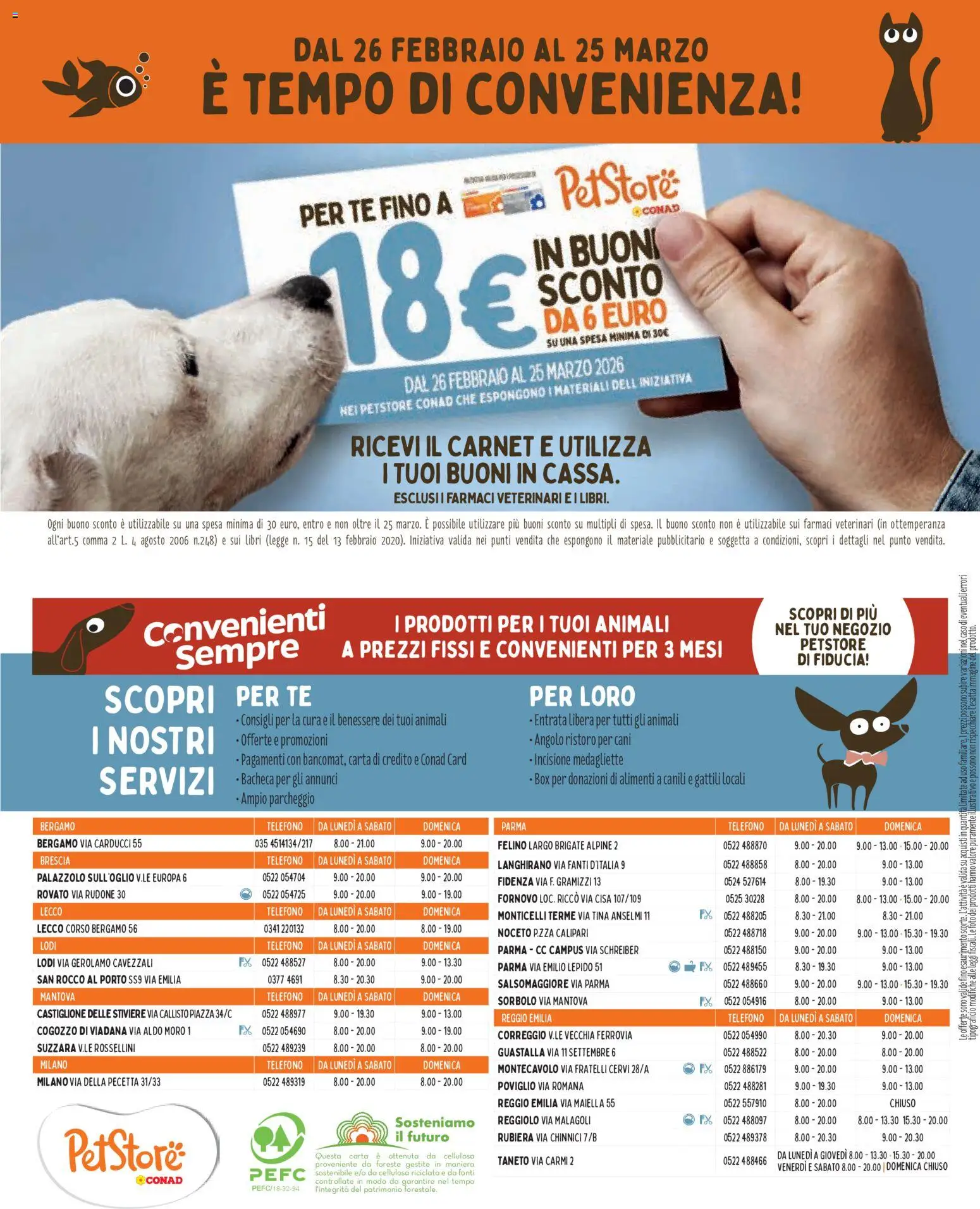 Volantino Conad del 25.02.2026 | Pagina: 8 | Prodotti: Bacheca, Tè, Telefono