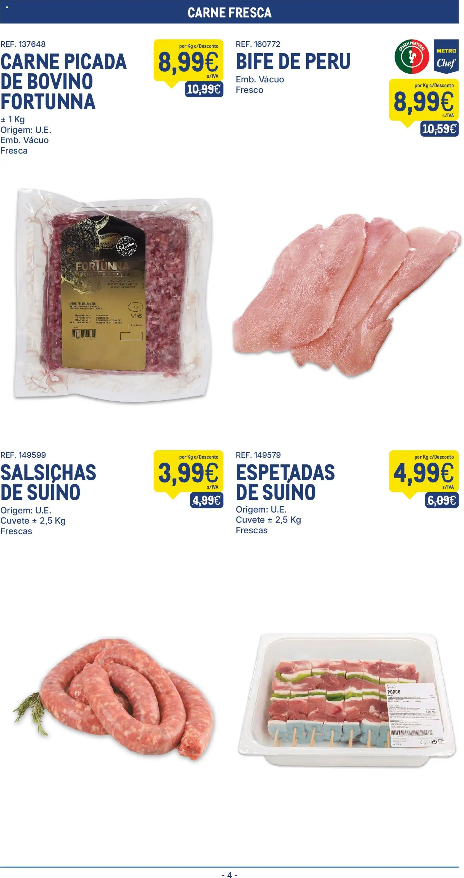 Makro folheto │ válido de 17.02.2026 | Página: 4 | Produtos: Peru, Carne picada, Carne