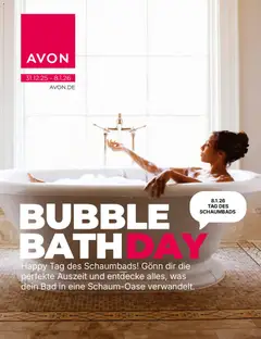 AVON Broschüre Bubble Bath Day ab 31.12.2025 gültig