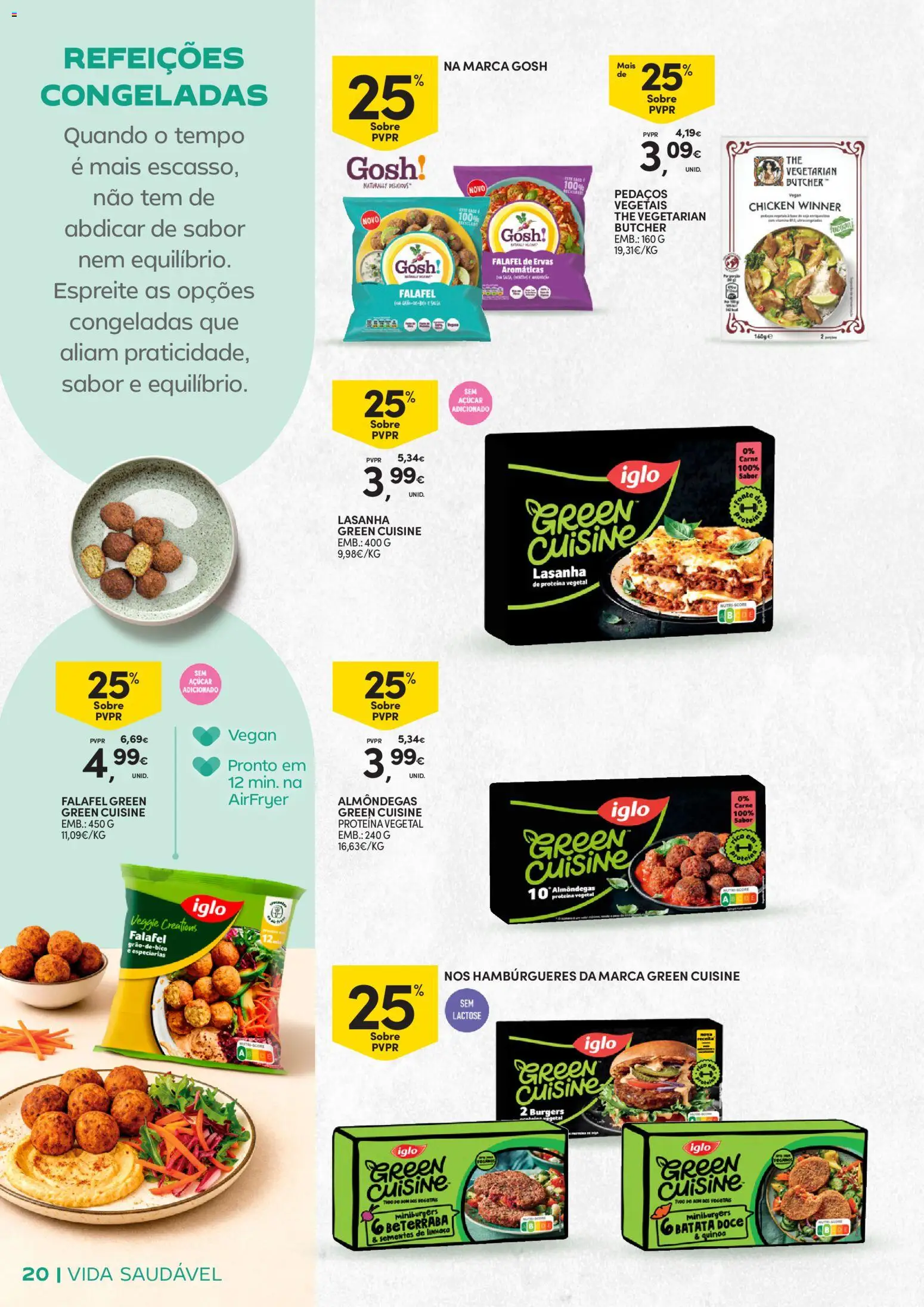 Continente - Vida Saudável: Passe a comer melhor │ válido de 20.01.2026 | Página: 20 | Produtos: Batata, Açúcar, Carne, Proteina