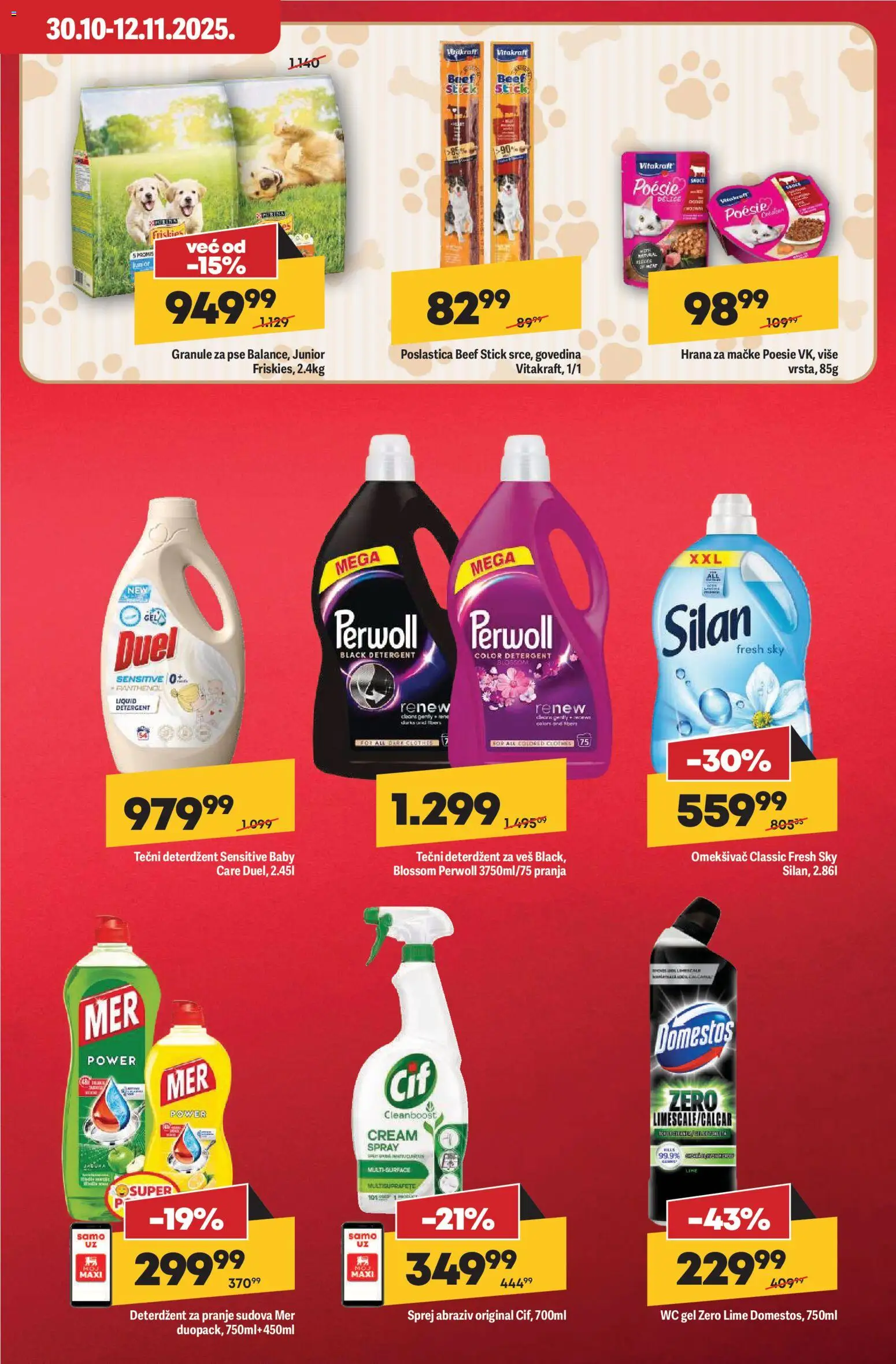 Mega Maxi katalog - važi od 30.10.2025 | Strana: 7 | Proizvode: Deterdžent, Wc, Granule za pse, Silan