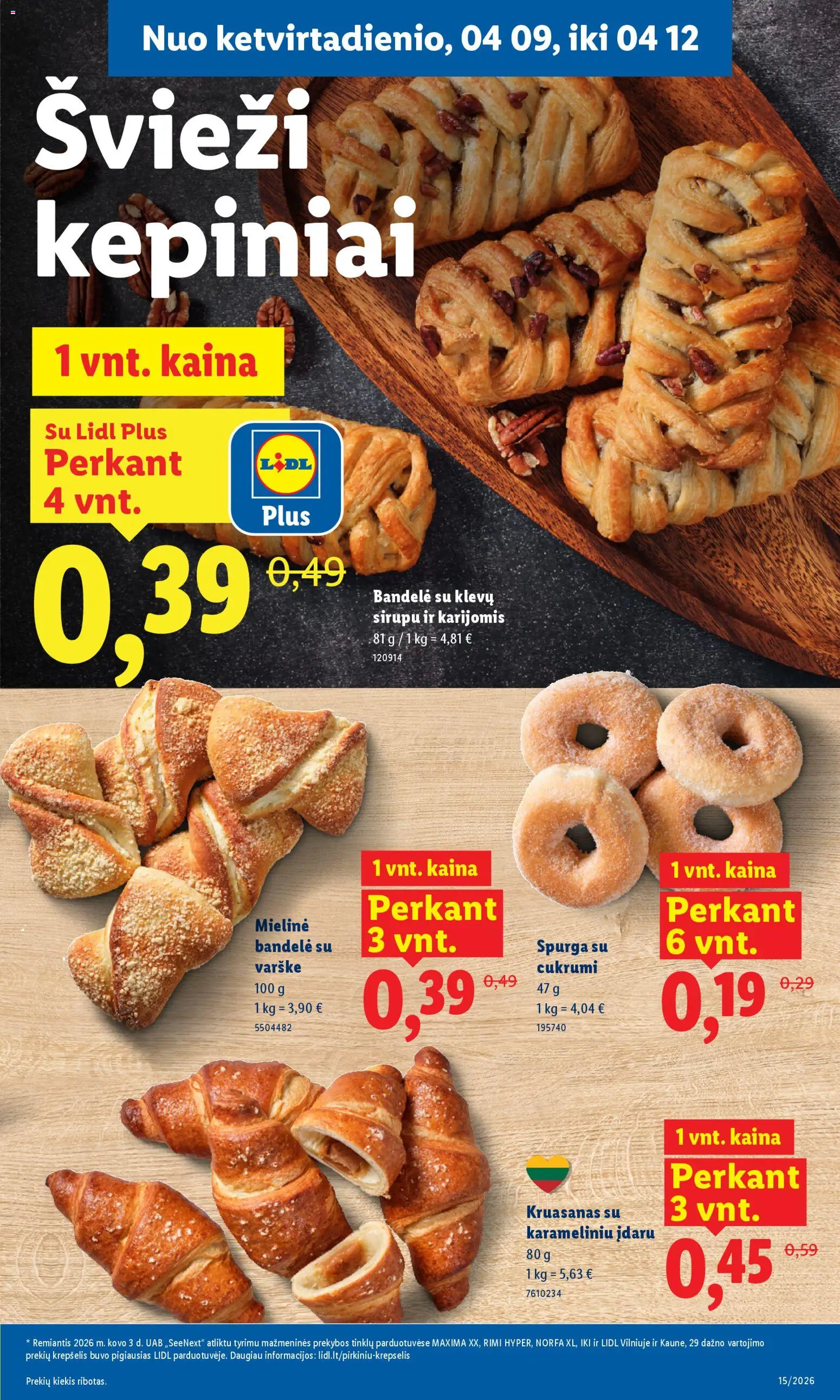 LIDL akcijos nuo 06.04.2026 | Puslapis: 35 | Prekių: Spurga, Bandelė, Varškė, Krepšelis